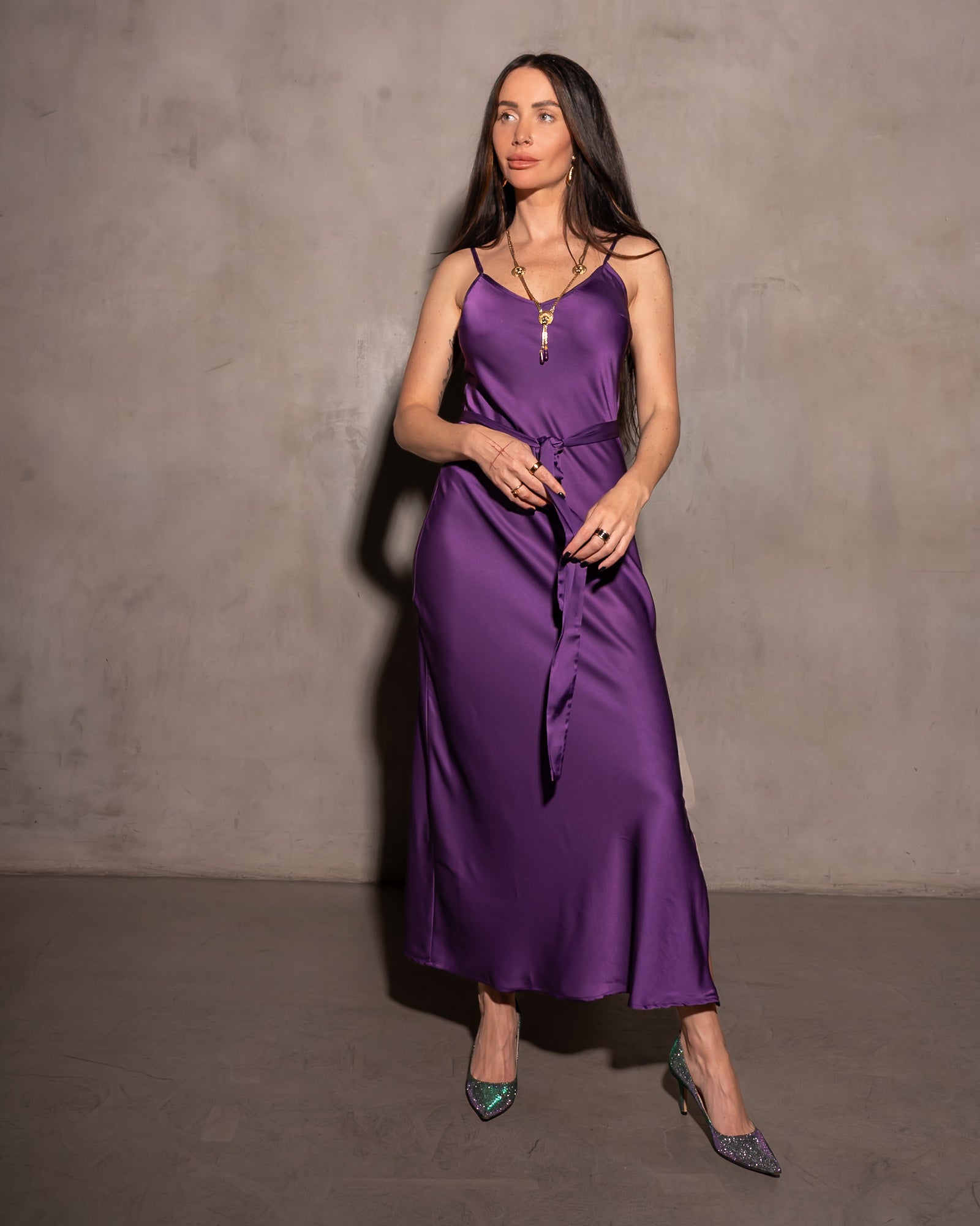 Basic Lennon Zipslip™️ Dress Amethyst