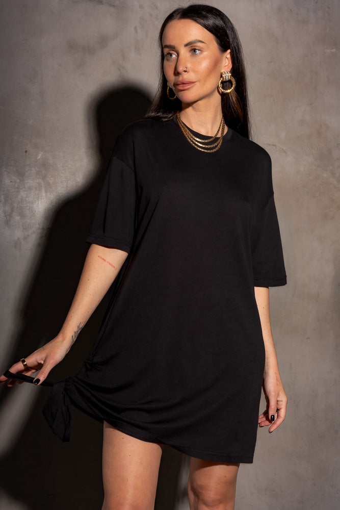 Basic Hayden T-Shirt Dress Black
