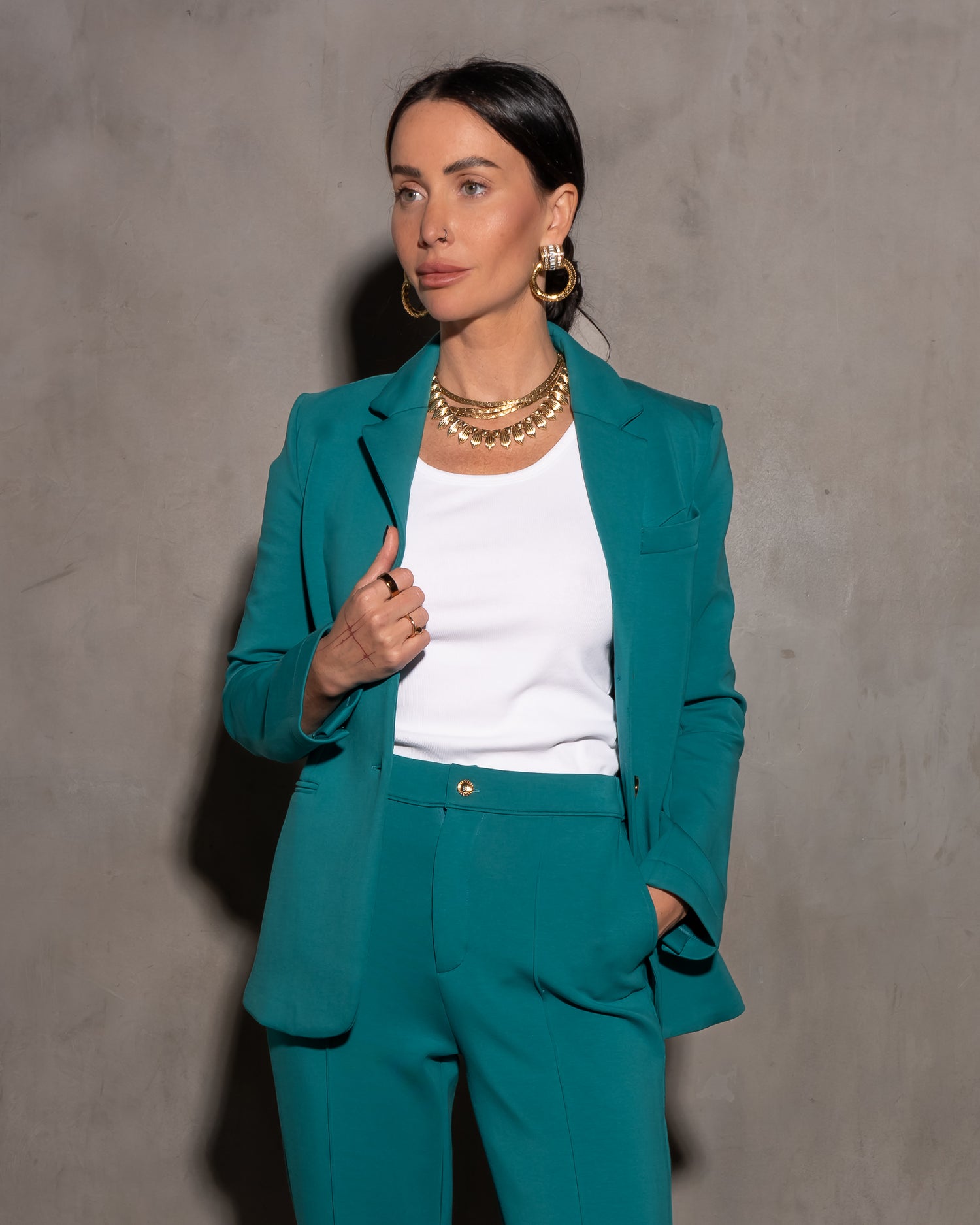 Morrison Ultra Luxe Blazer Peacock