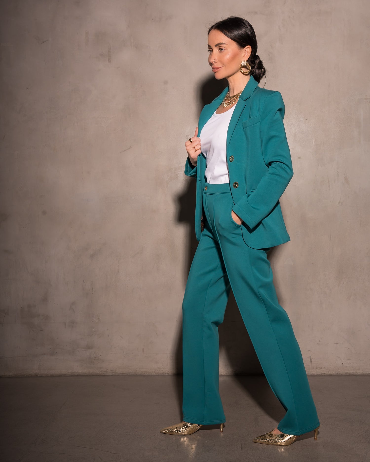 Morrison Ultra Luxe Blazer Peacock