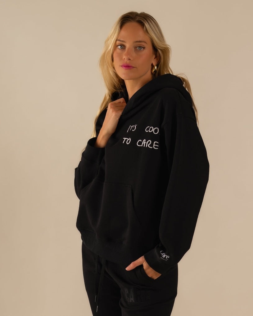 Hendrix Embroidered Hoodie It's Cool To Care