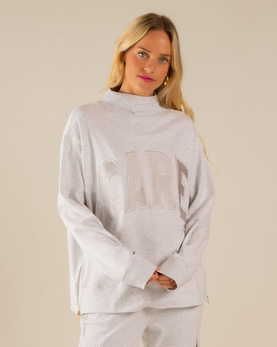 Bella Interlock Mock Neck
