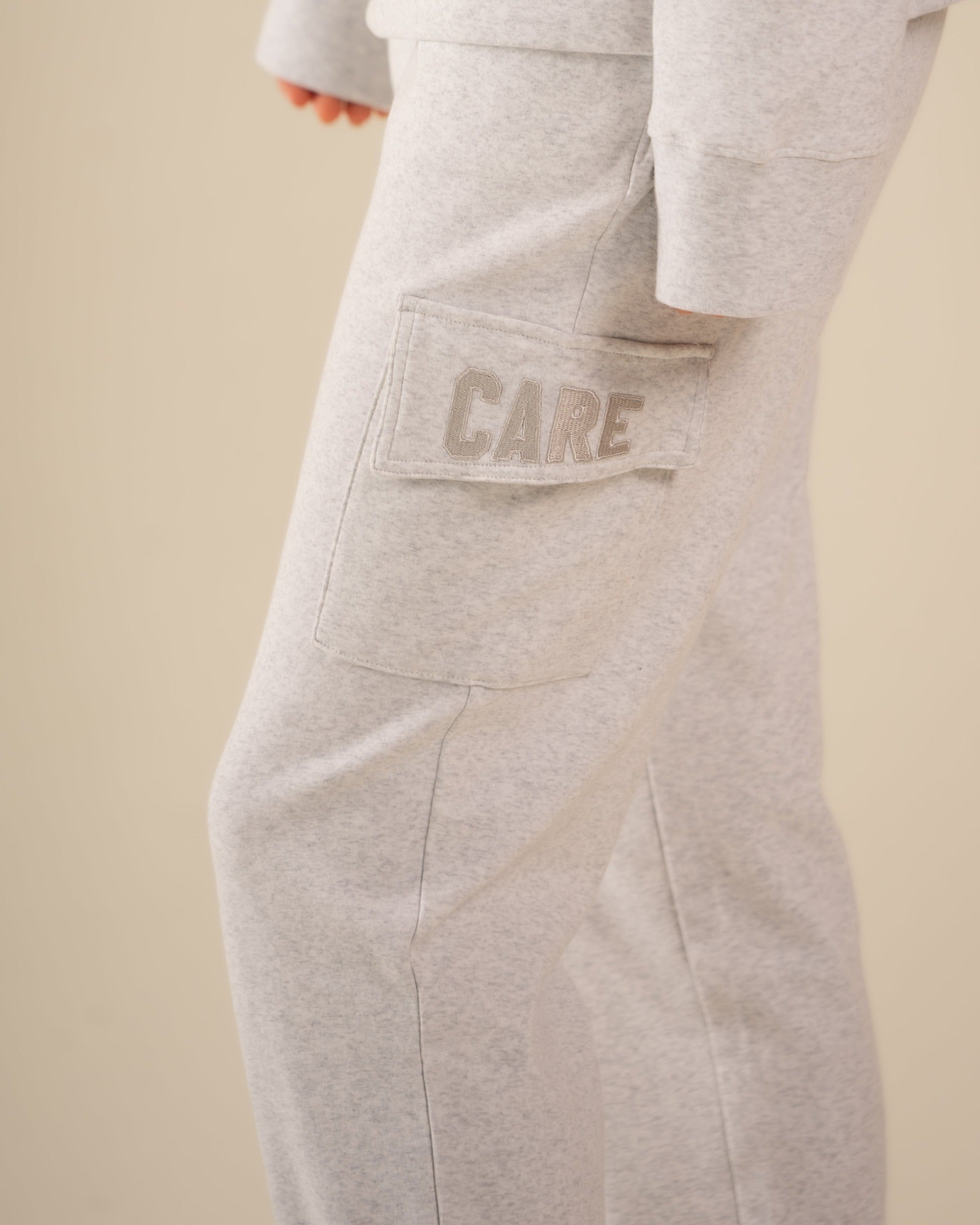 Chloe Interlock Cargo Jogger Ice Grey