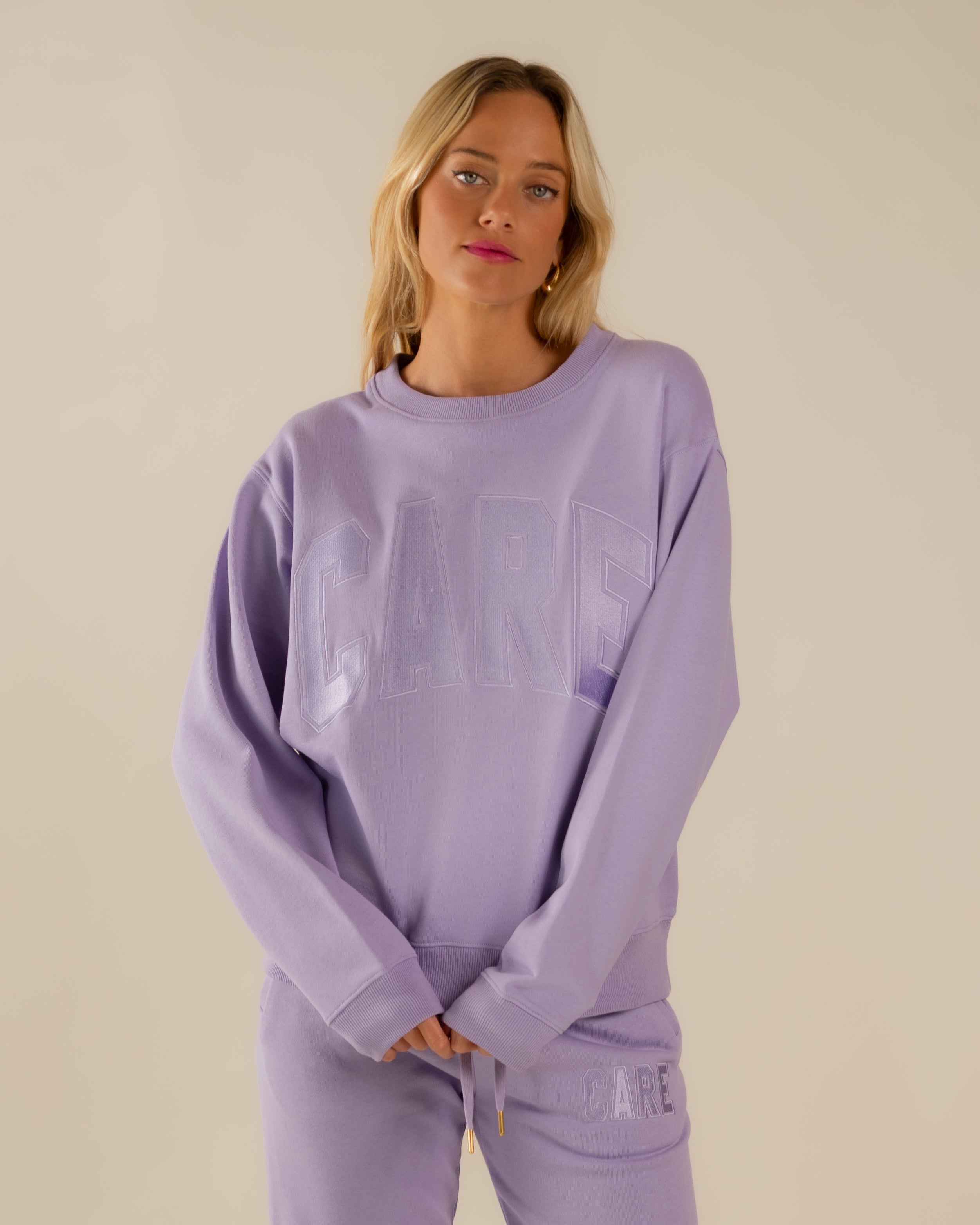 CARE Classic Crewneck - Lilac 2