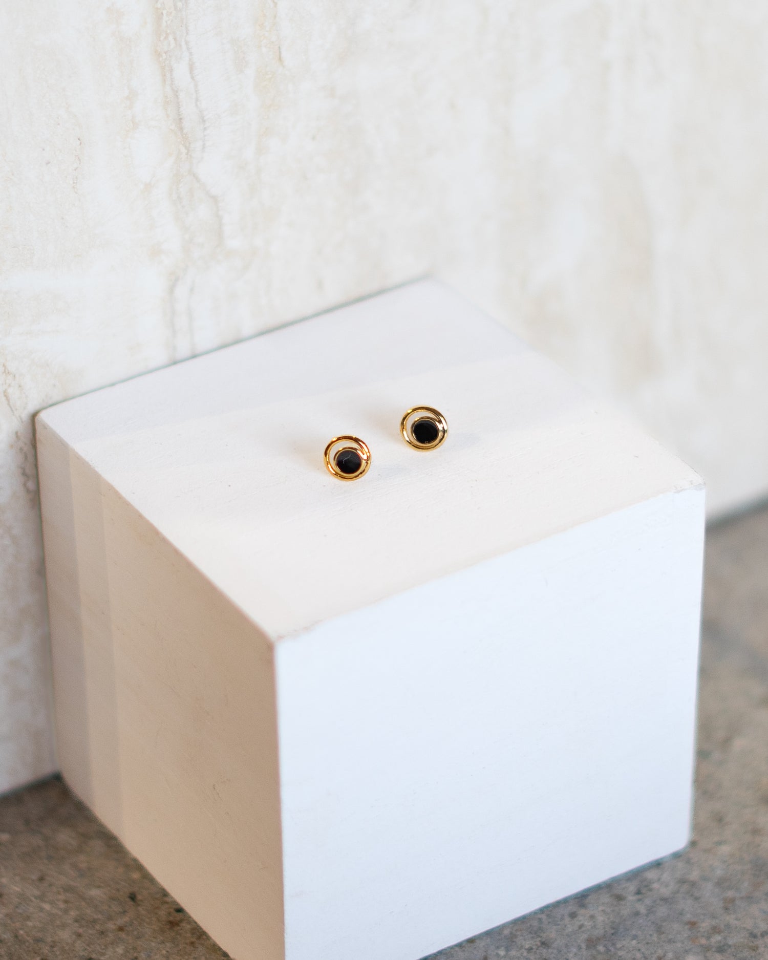 Mini Colored Circle Studs