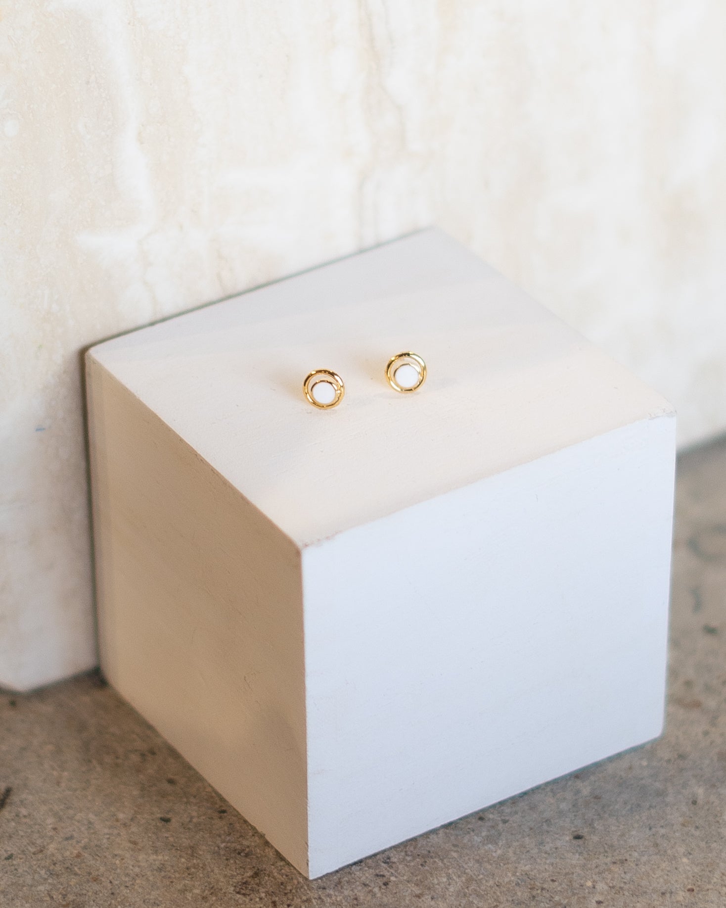 Mini Colored Circle Studs