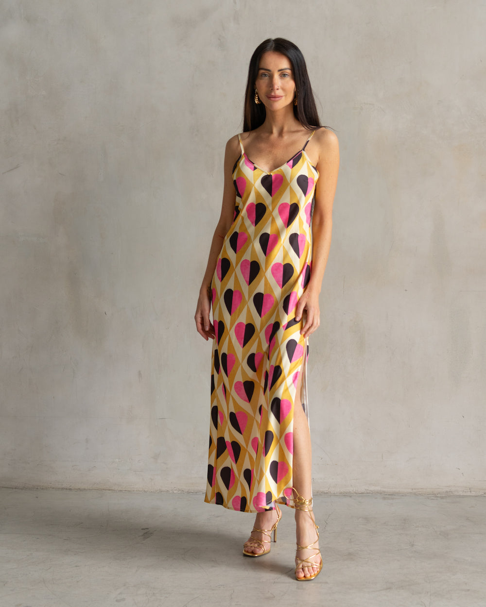 All Over Heart Lennon Zipslip™️ Dress