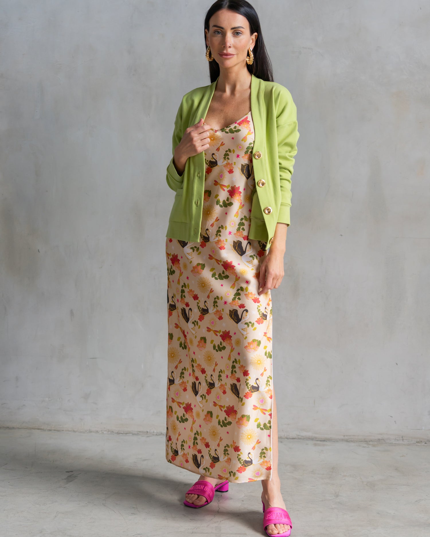 All Over Swan Lennon Zipslip™️ Dress 5