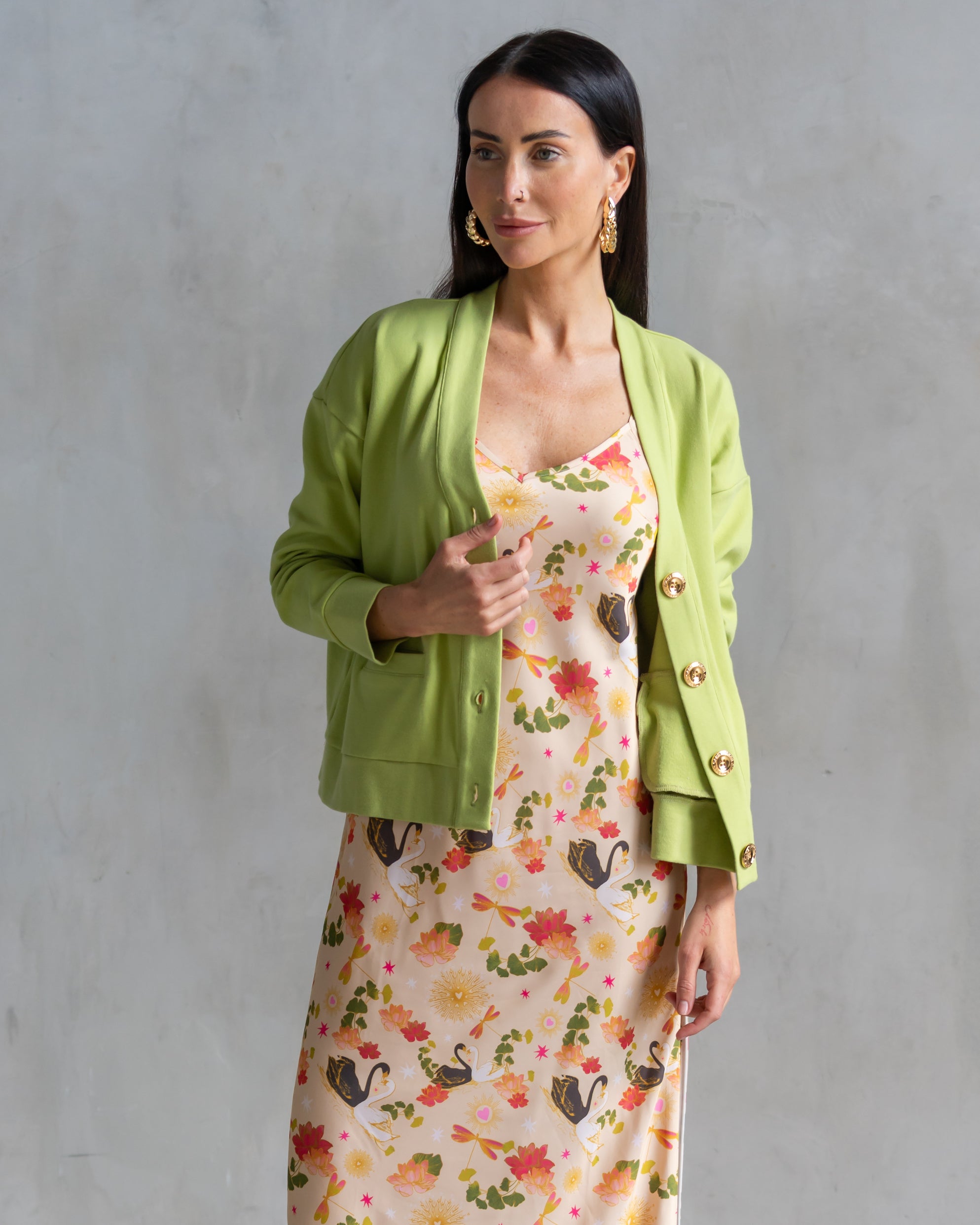 All Over Swan Lennon Zipslip™️ Dress 6