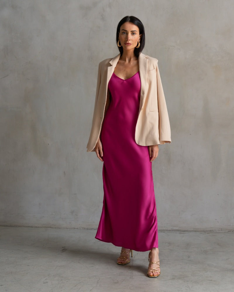 Basic Lennon Zipslip™️ Dress Berry 6