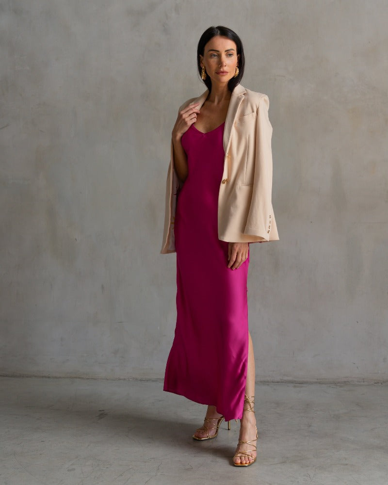 Basic Lennon Zipslip™️ Dress Berry 7
