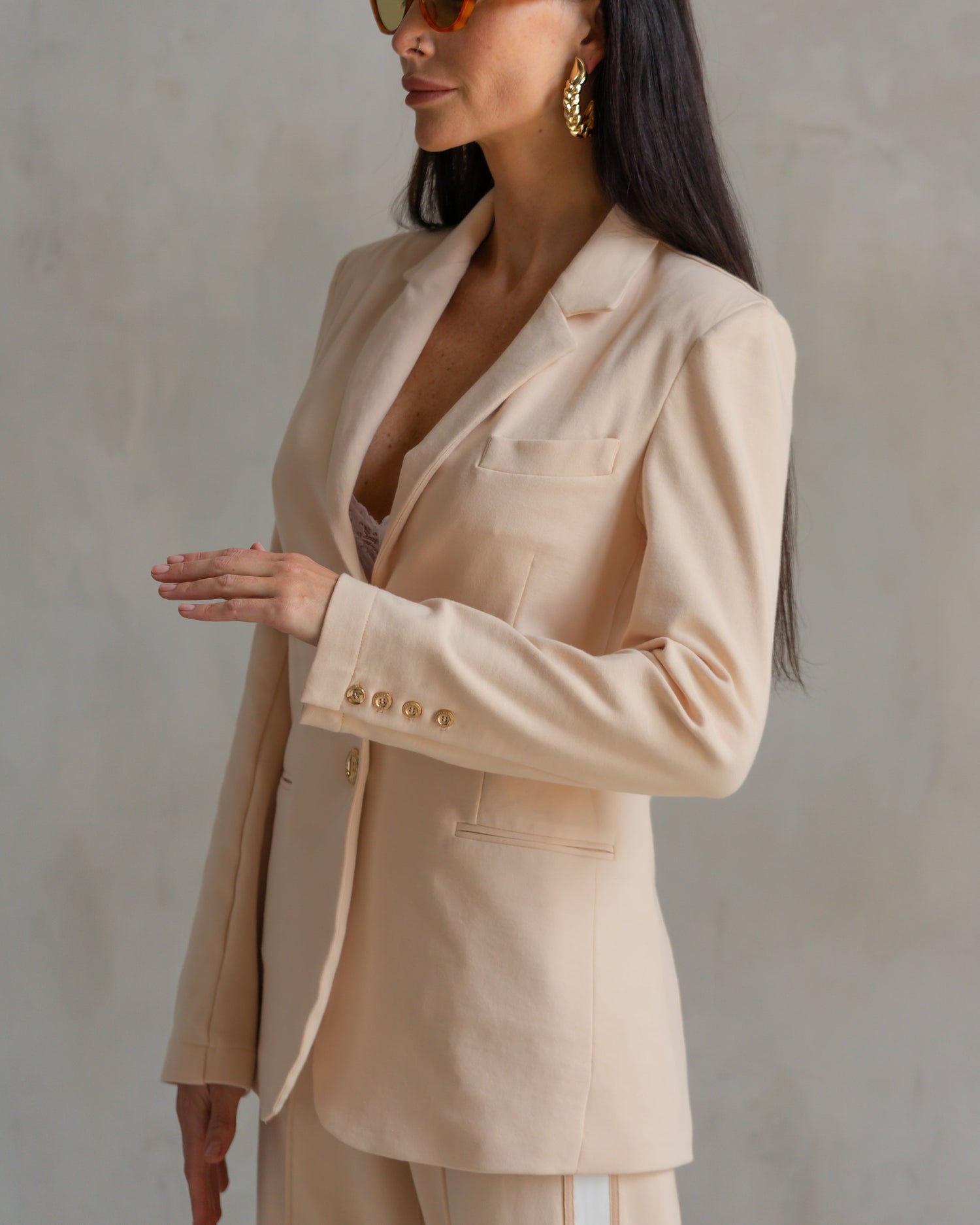Morrison Interlock Blazer Créme