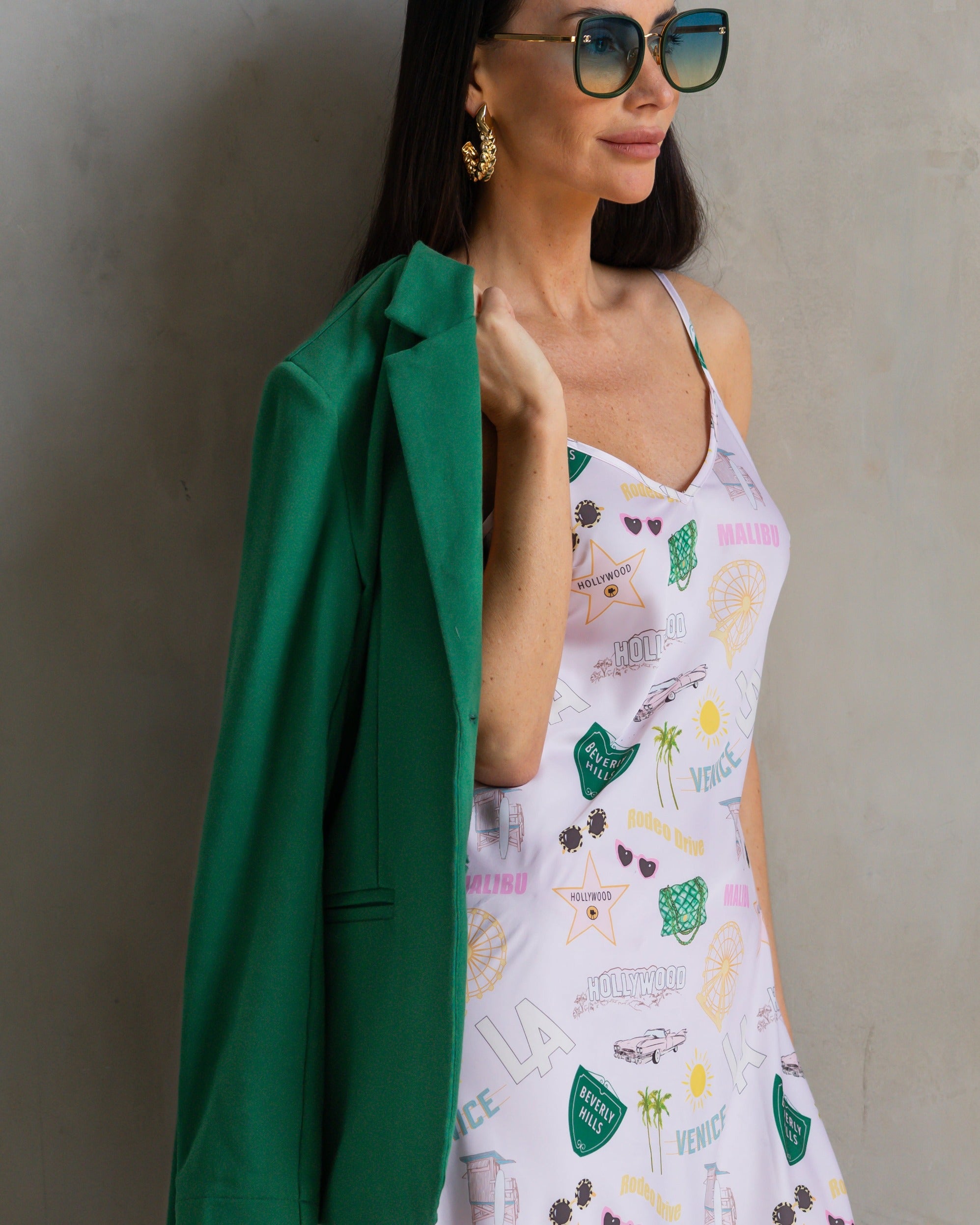 Lennon Zipslip™️ Dress All Over LA Pattern
