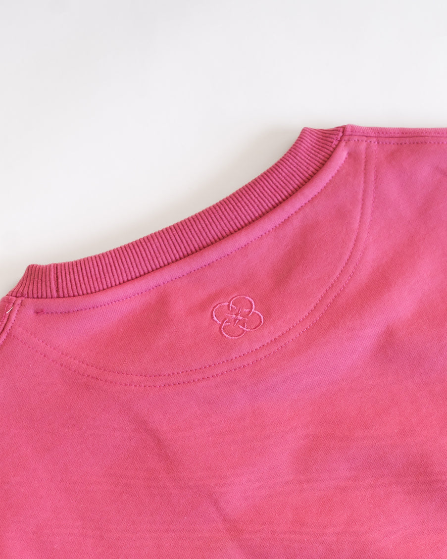 90’s Baggy Embroidered Sweatshirt Horses Embrace Berry