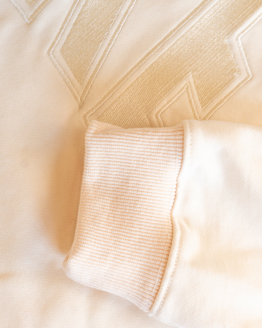 90’s Baggy CARE Crewneck - Ivory