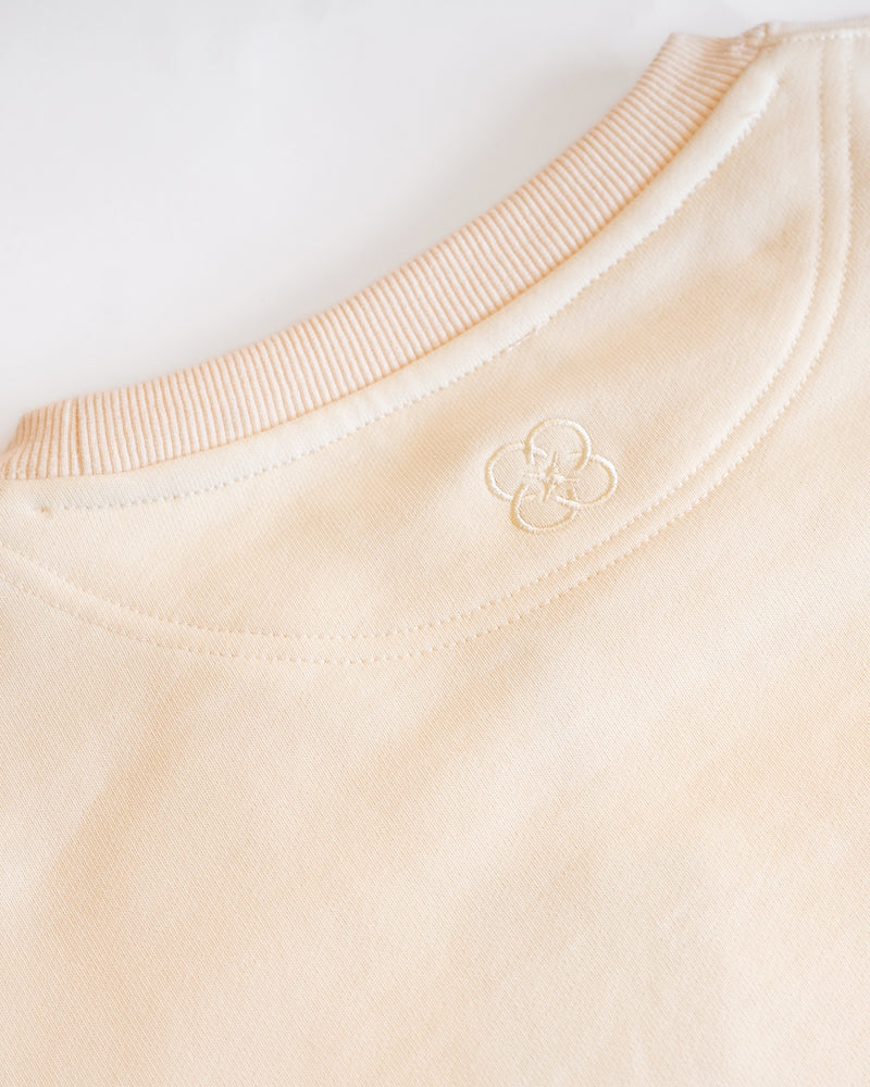 90’s Baggy CARE Crewneck - Ivory