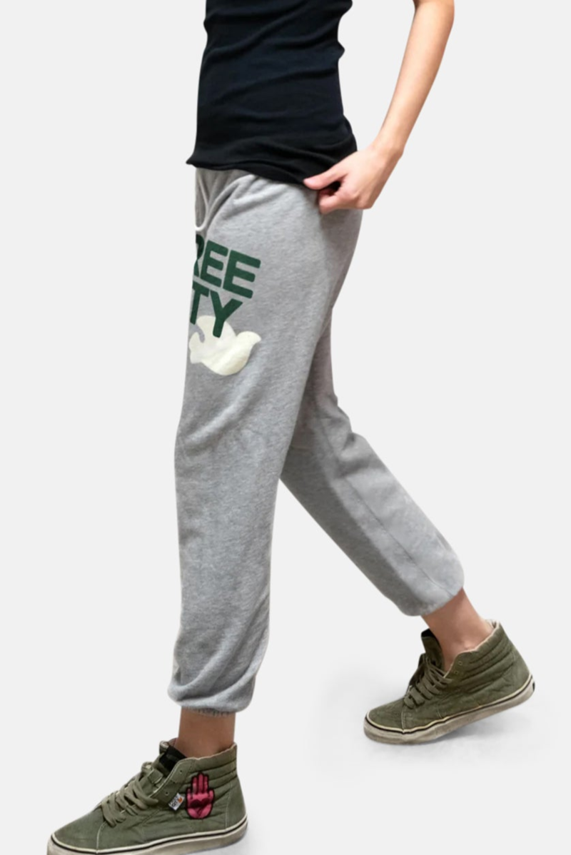 FREECITY HEATHER sweatpant - heather army