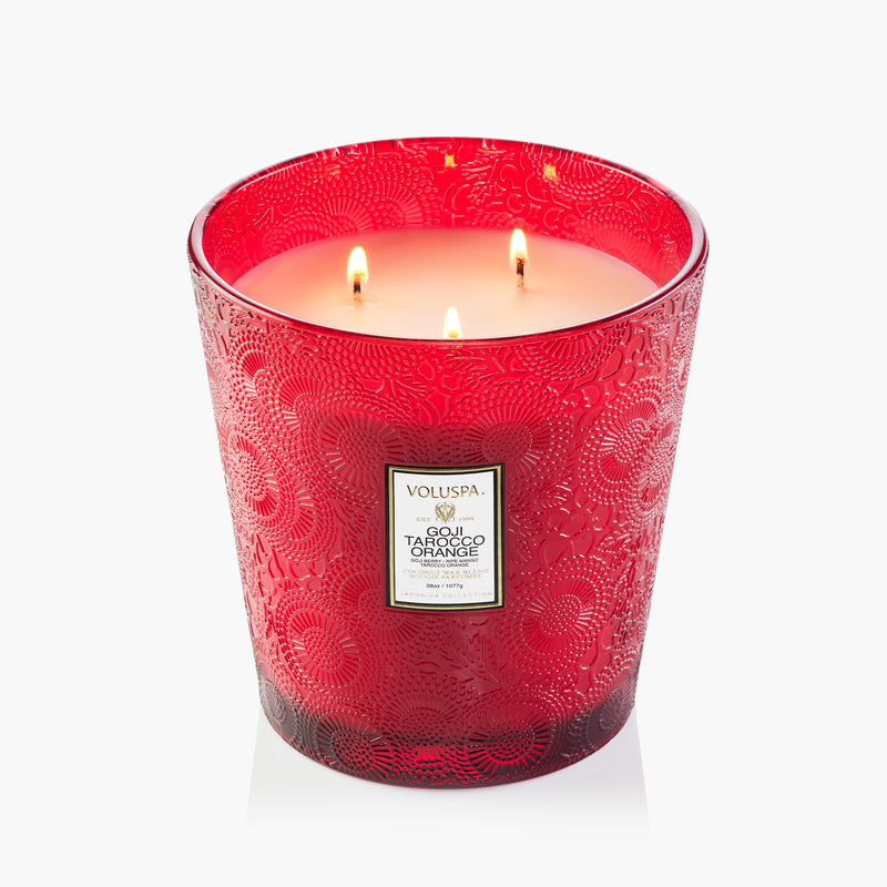Goji Tarocco Orange 3 Wick Hearth Candle