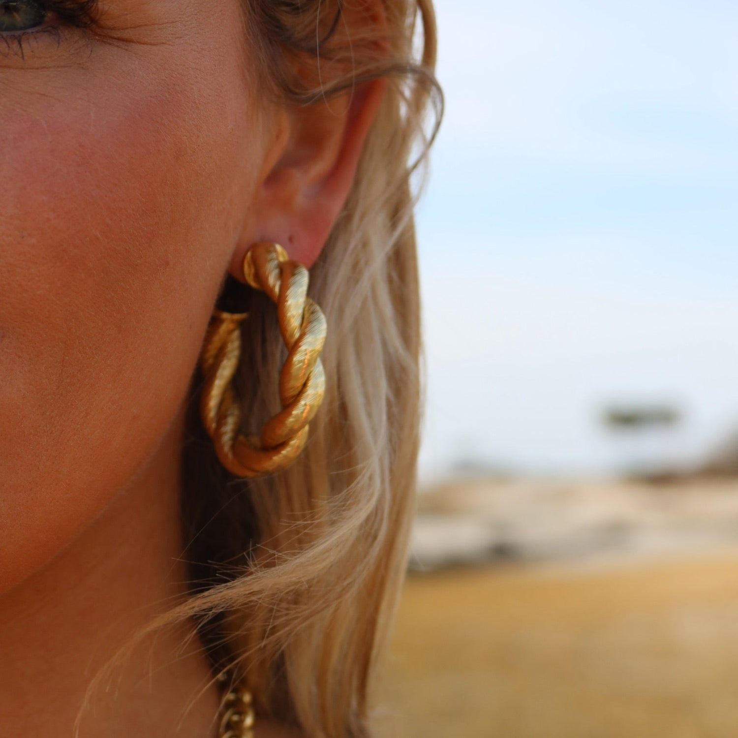 Rope Hoop Earrings