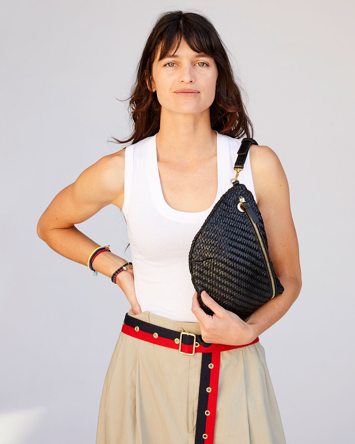 Grande Fanny Black Woven Zig Zag