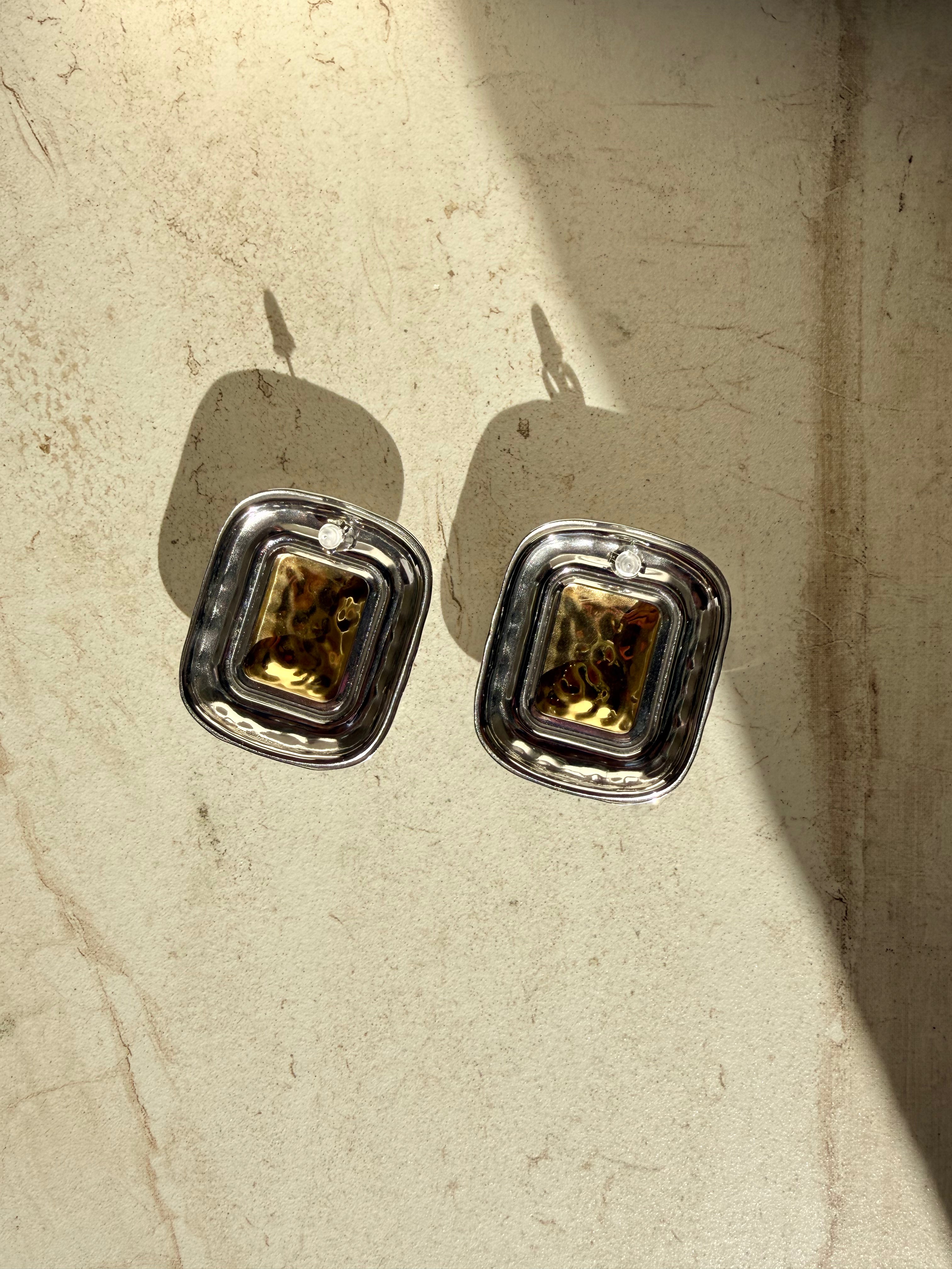 Ryle Large two toned Earrings