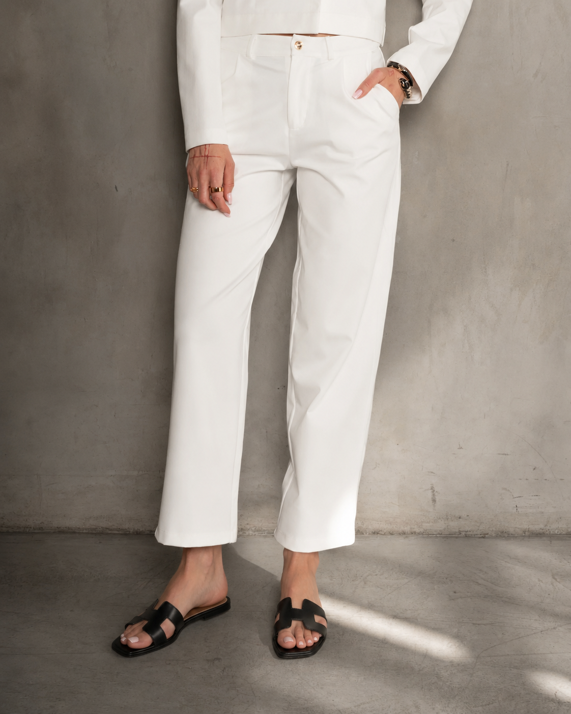 Analia Premiere No-Break Trouser White