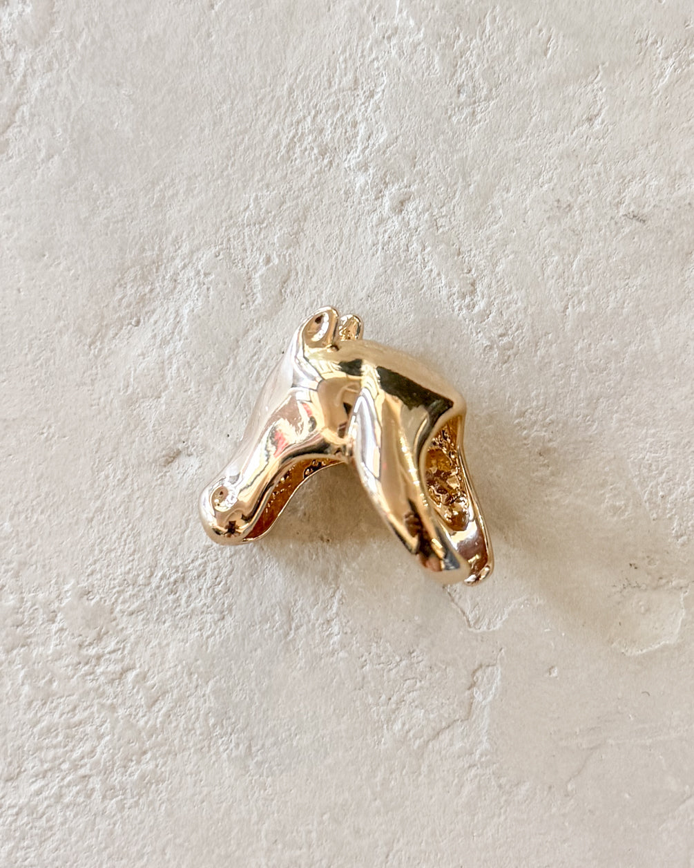 Chunky CZ Horse Stallion Ring