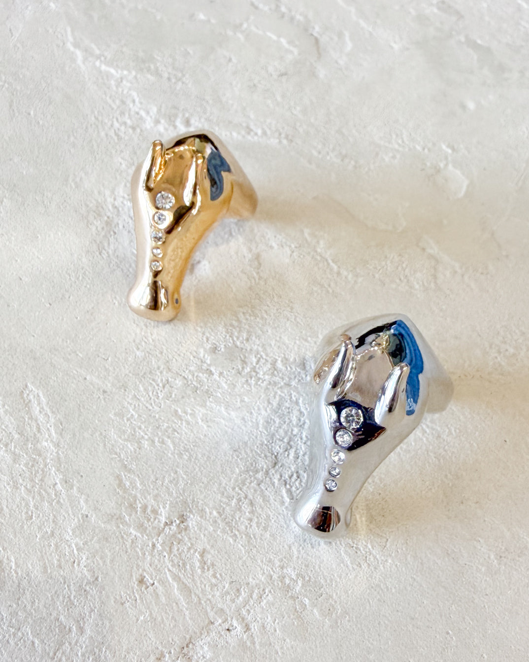 Chunky CZ Horse Stallion Ring