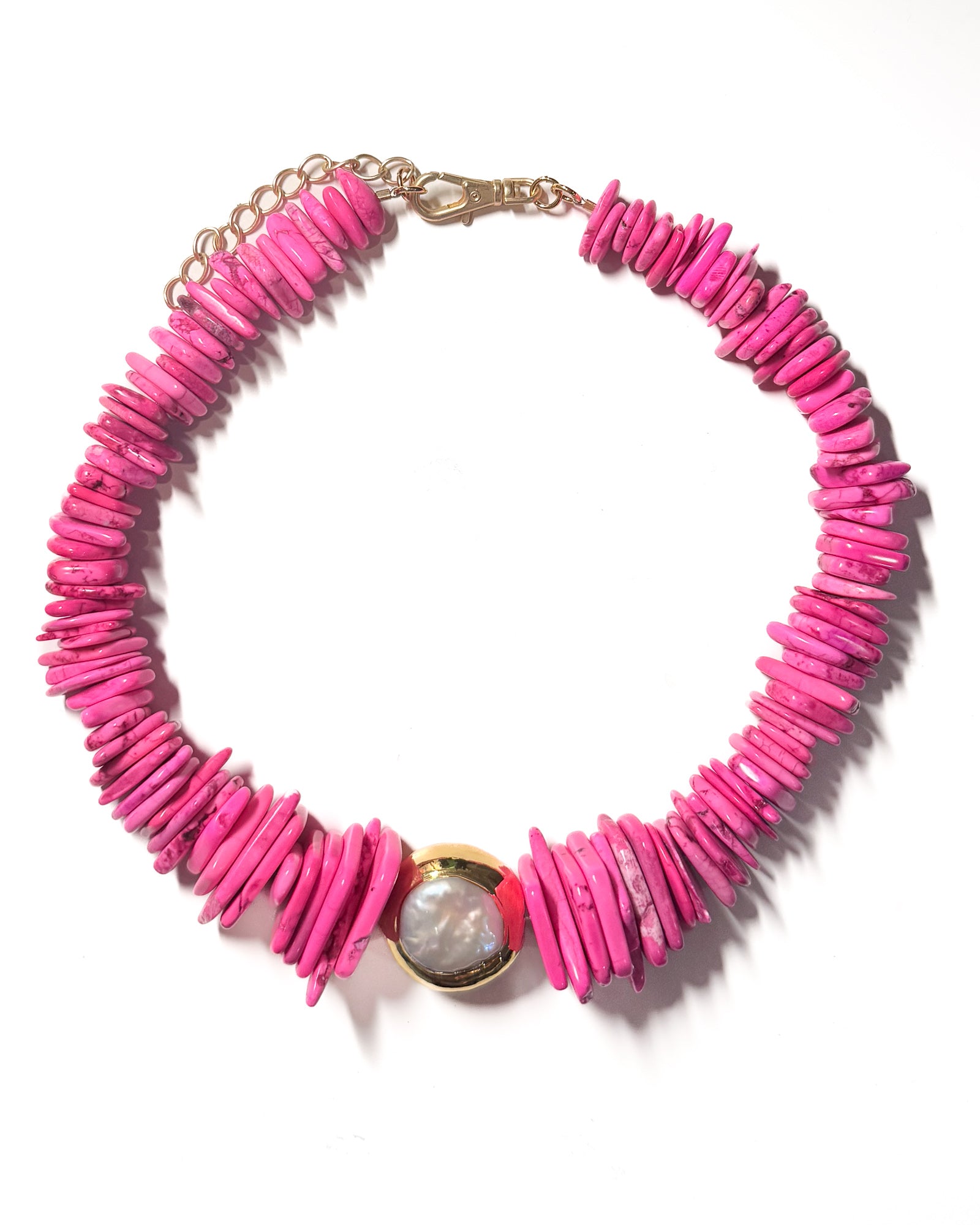 Sariah Hot Pink Necklace