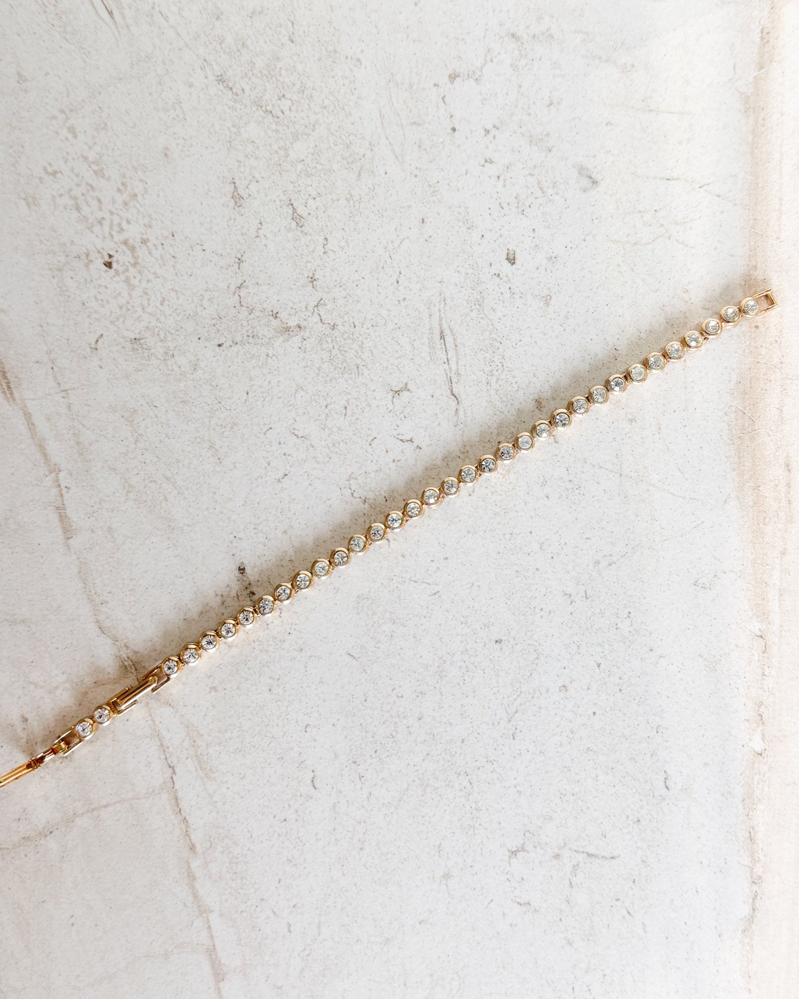 Vintage Classic Diamond Bezel Bracelet