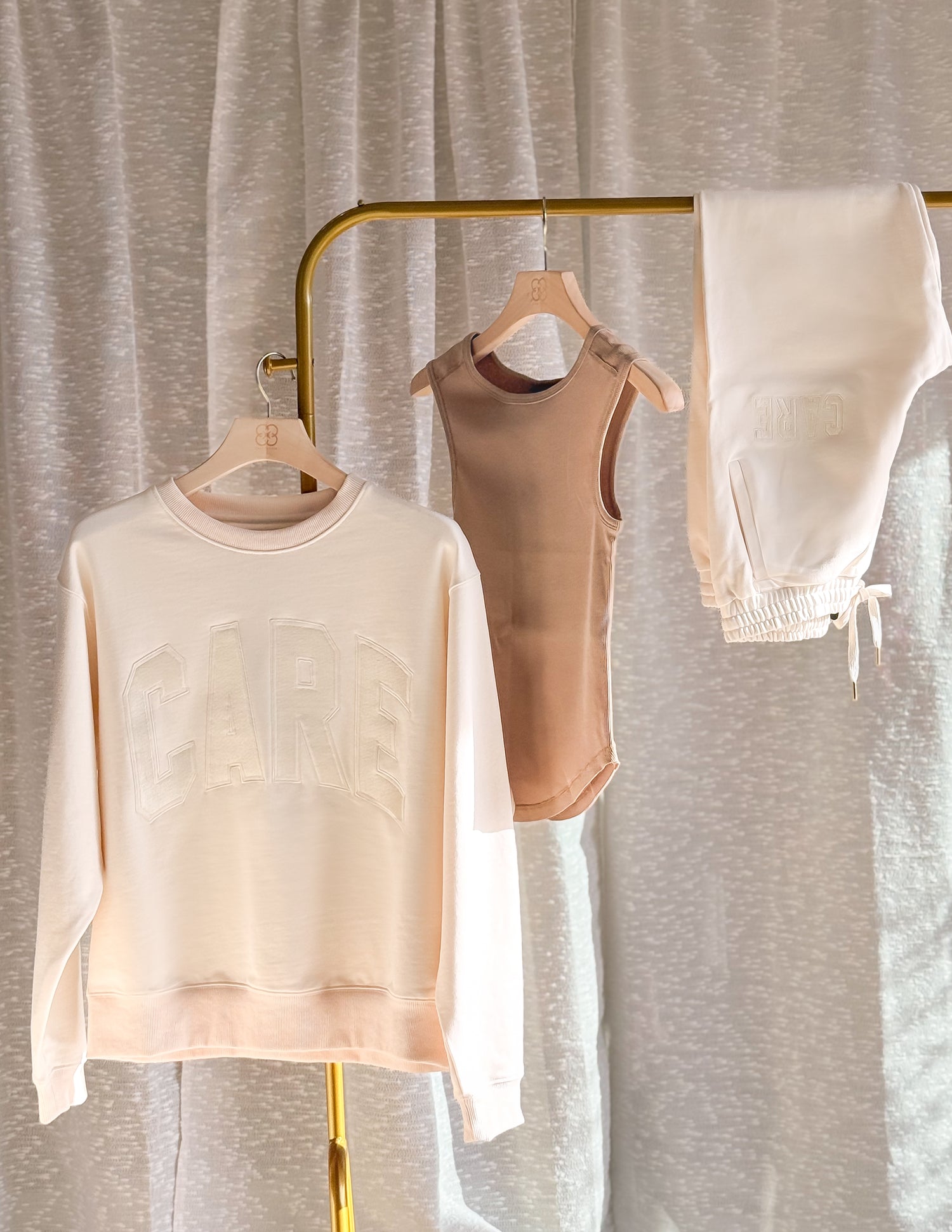 90’s Baggy CARE Crewneck - Ivory