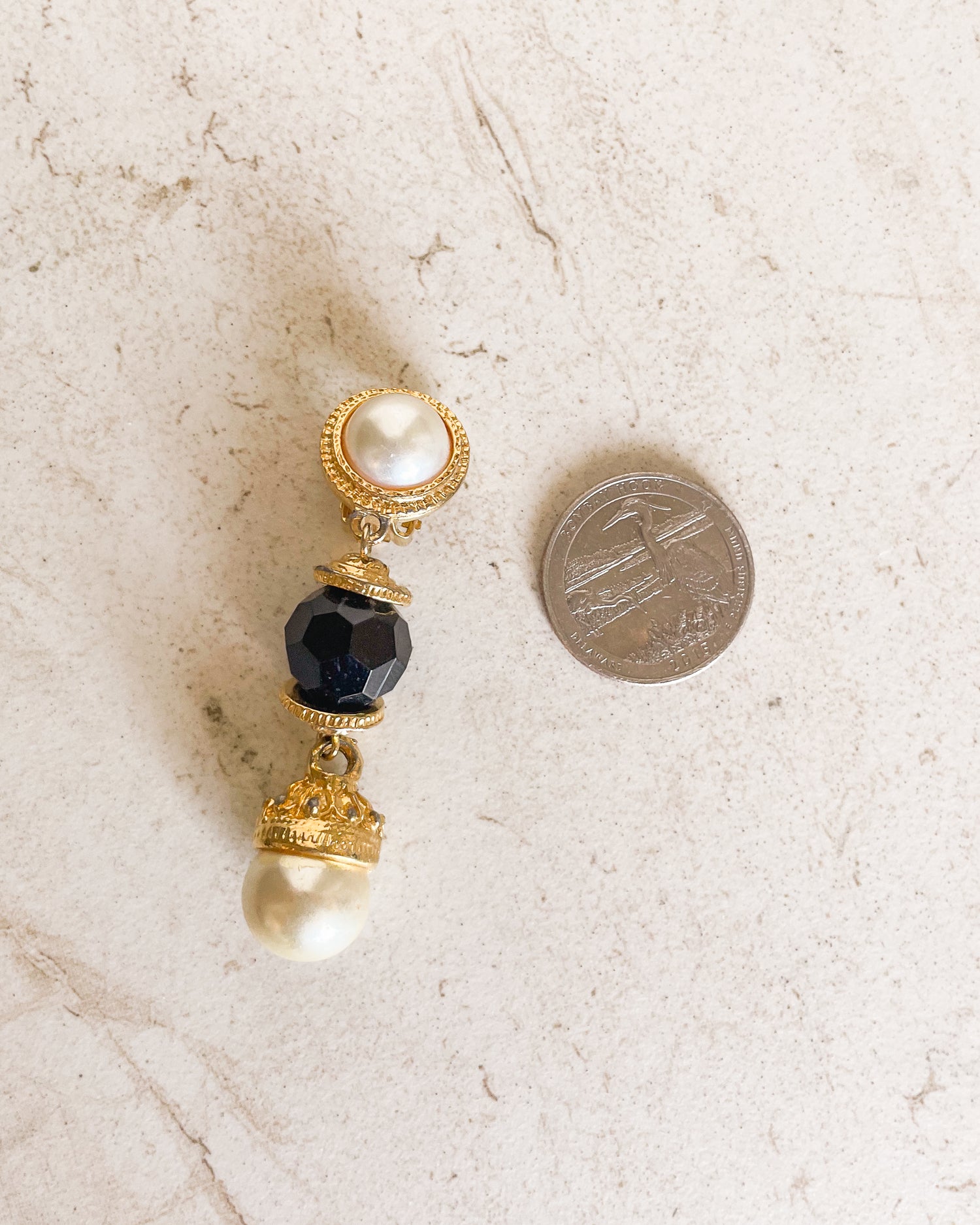 Vintage Pearl Drop Earrings