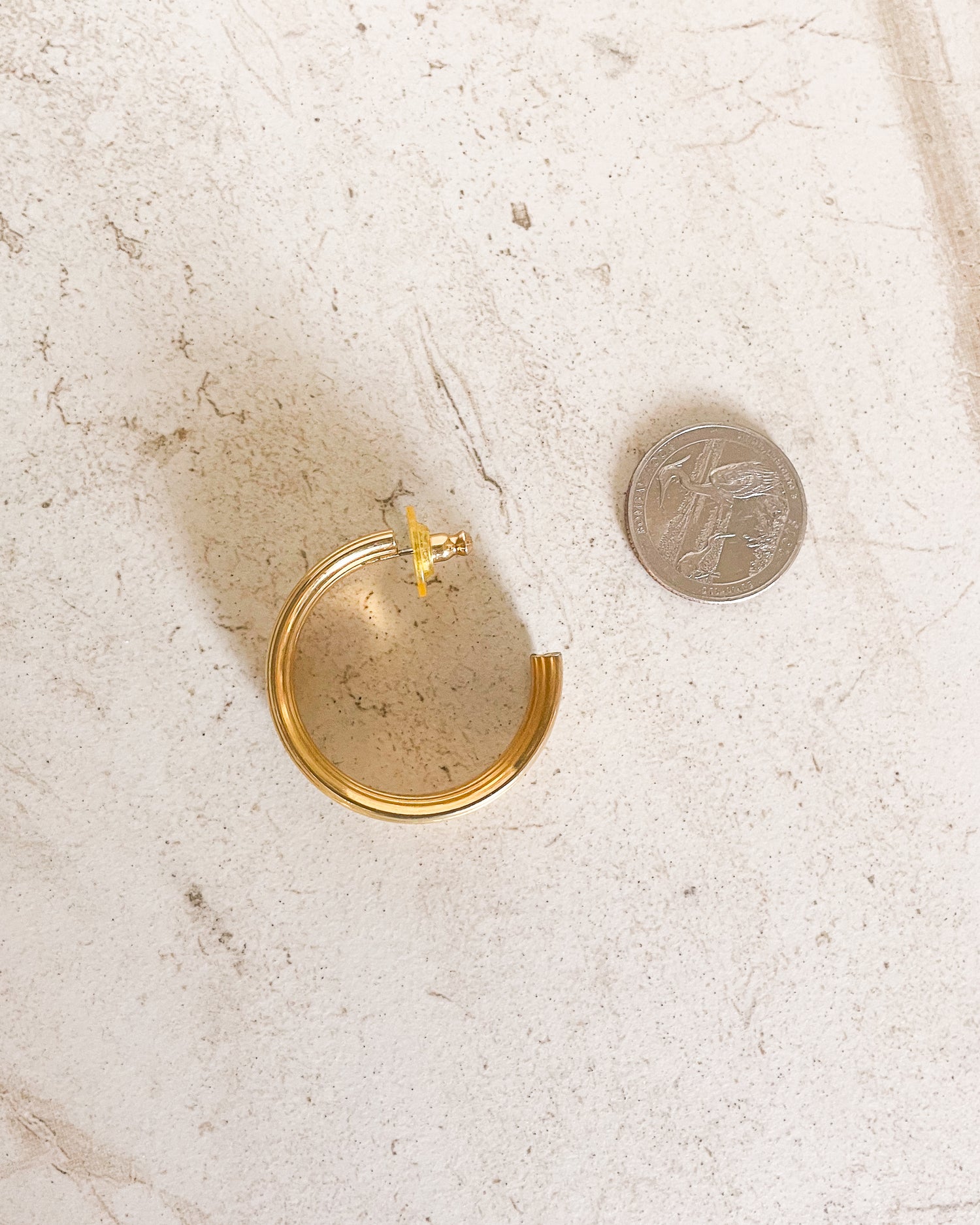 Vintage Fluted Hoop Earrings