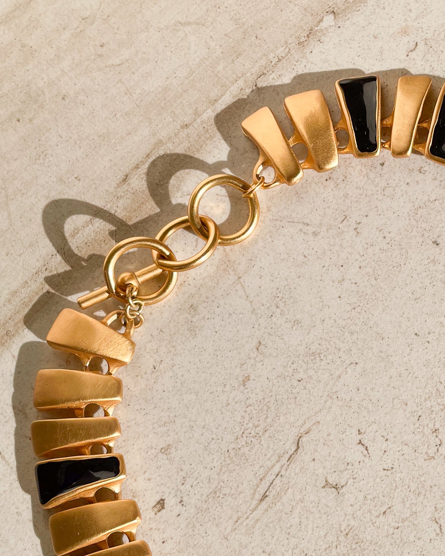 Vintage Black and Gold Necklace