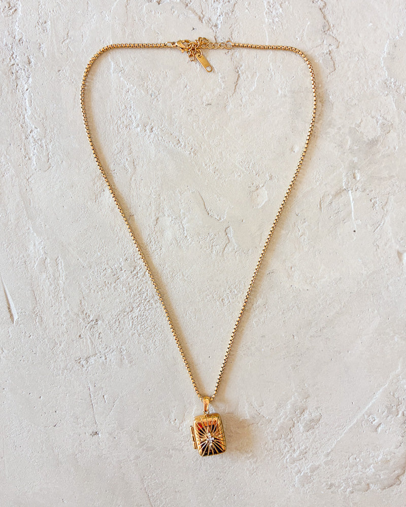 Gold Locket Necklace