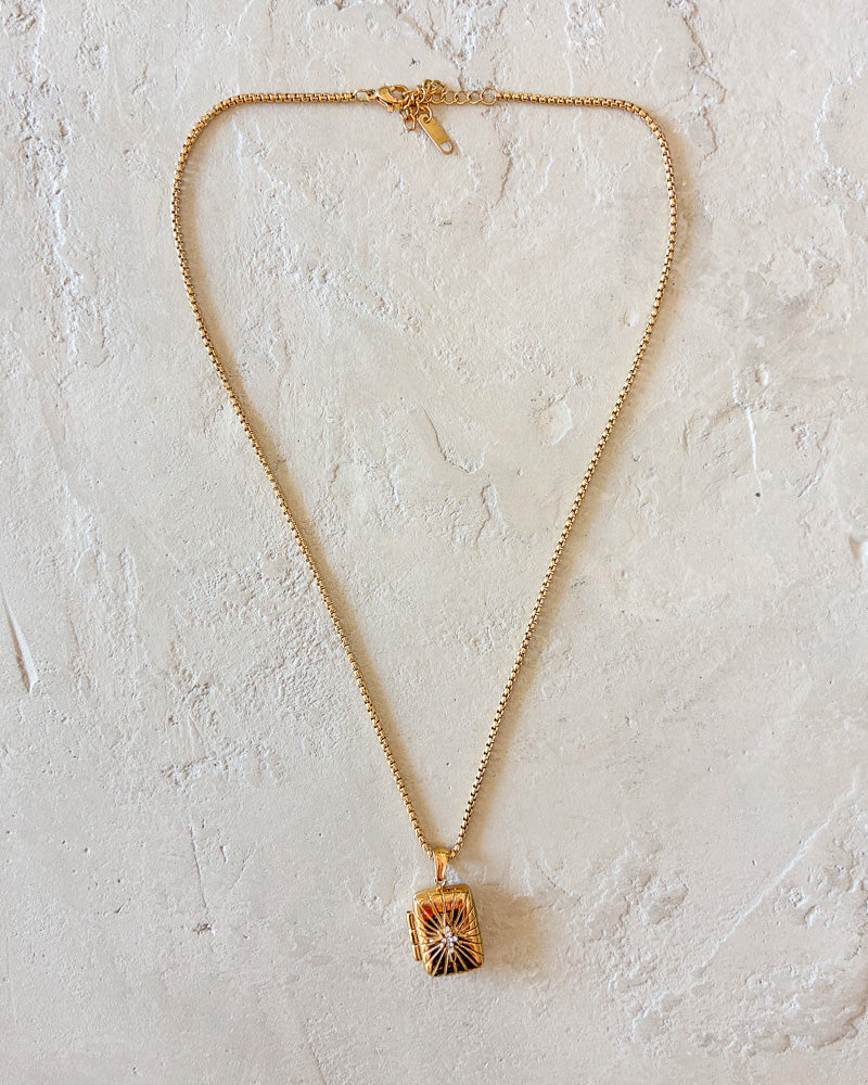Gold Locket Necklace
