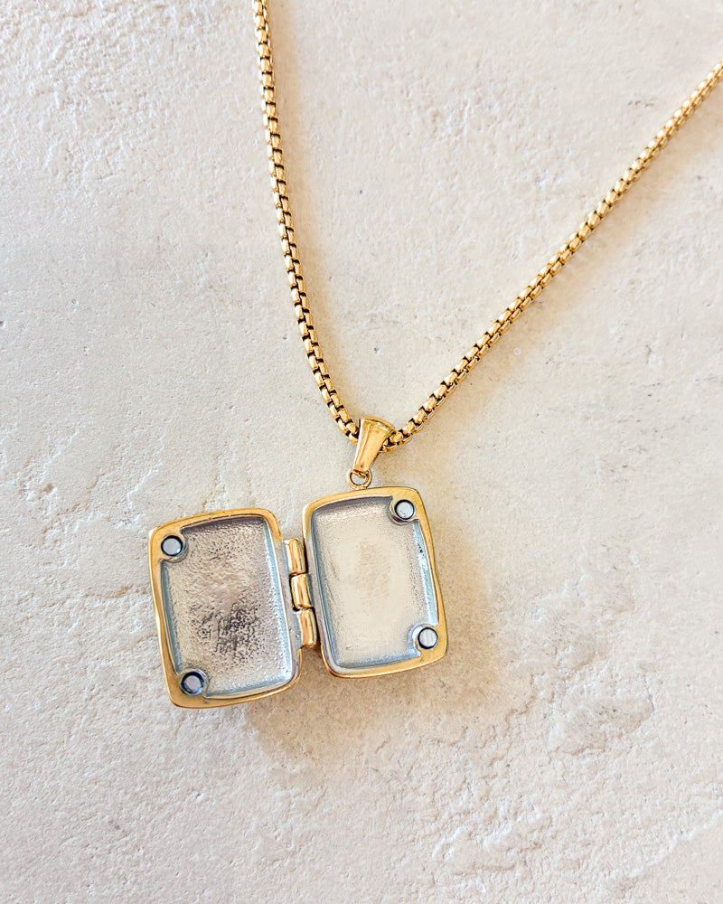 Gold Locket Necklace