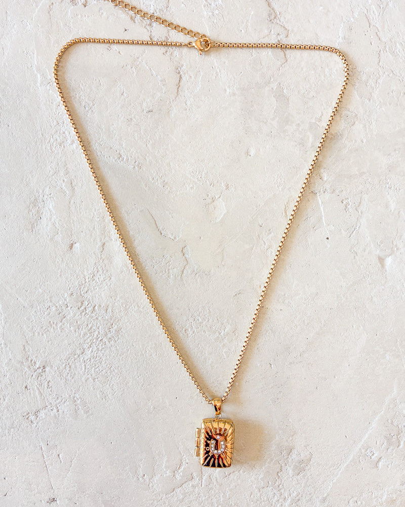 Gold Locket Necklace