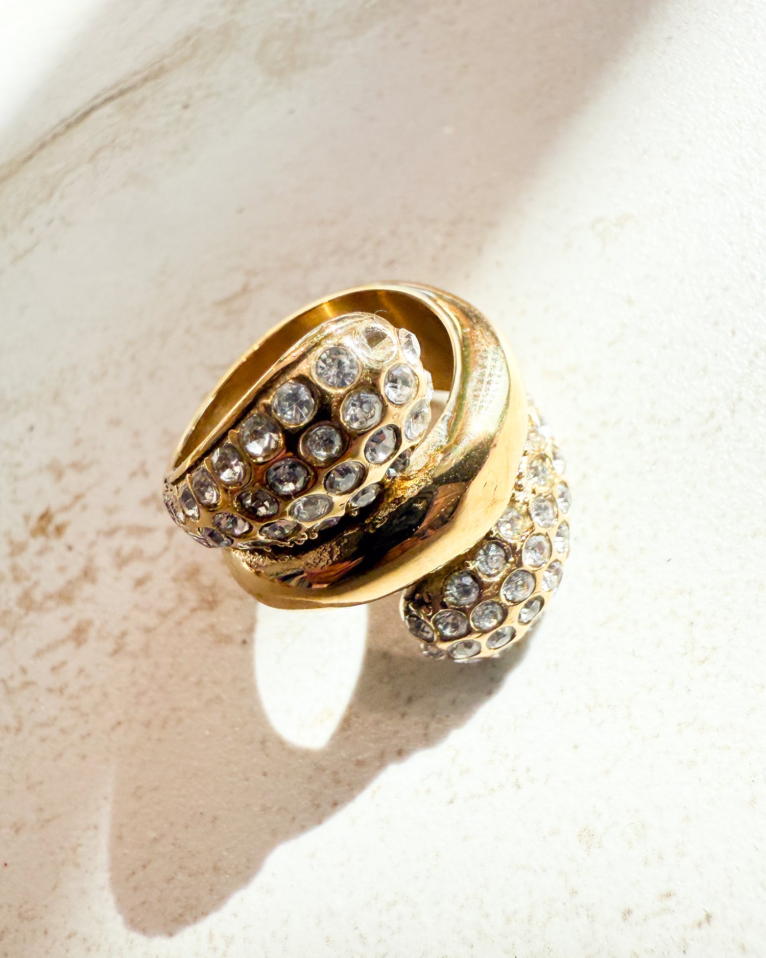 Teardrop Shape Zirconia Multi-layer Ring