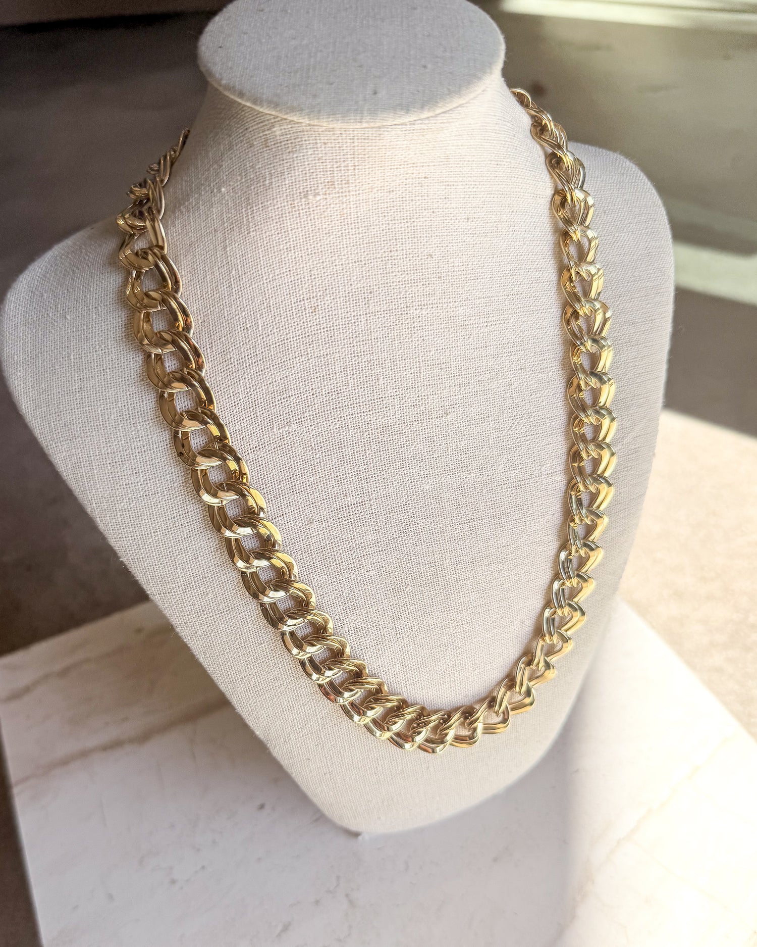 Vintage Monet Gold Tone Necklace