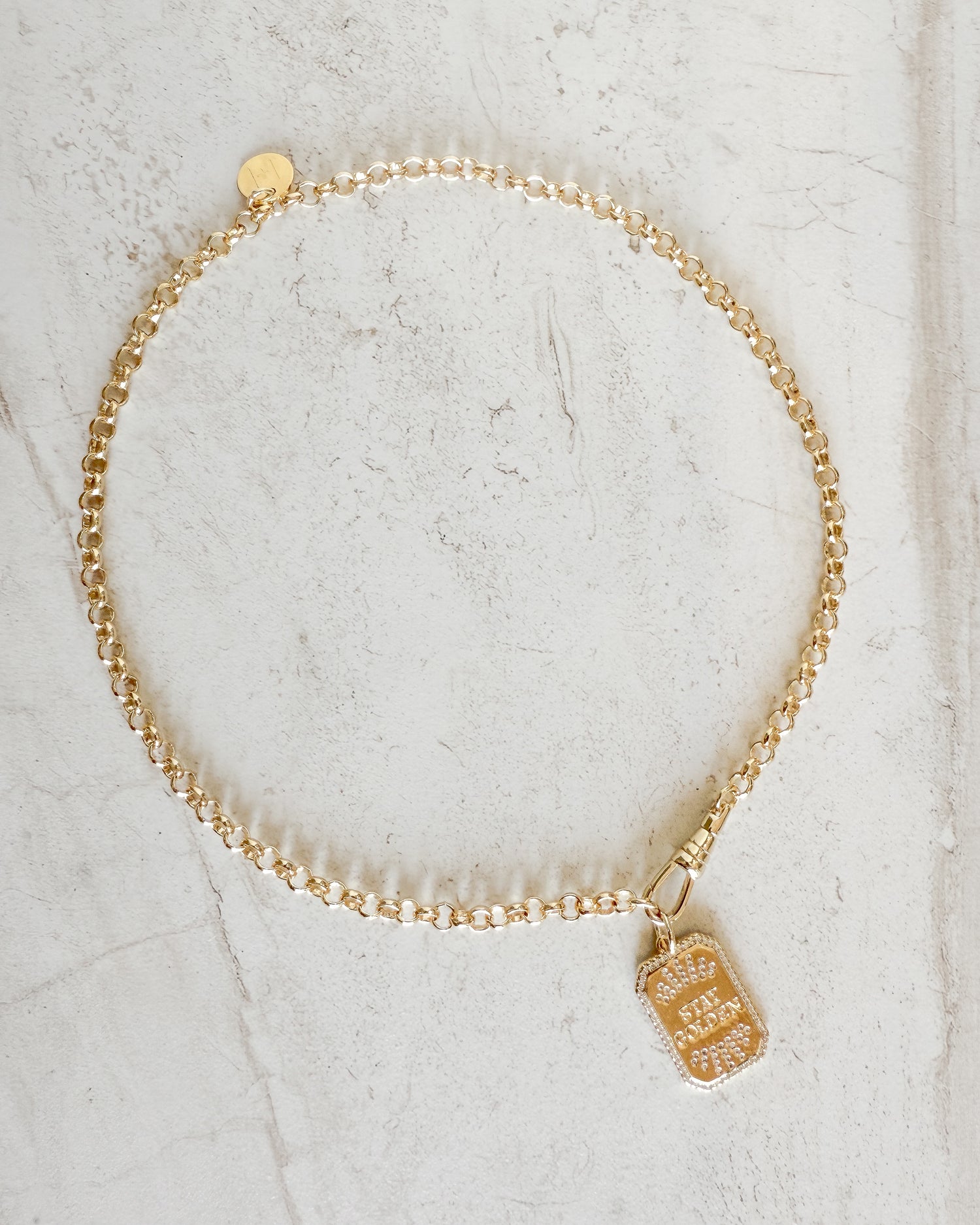 Stay Golden Rollo Chain Necklace