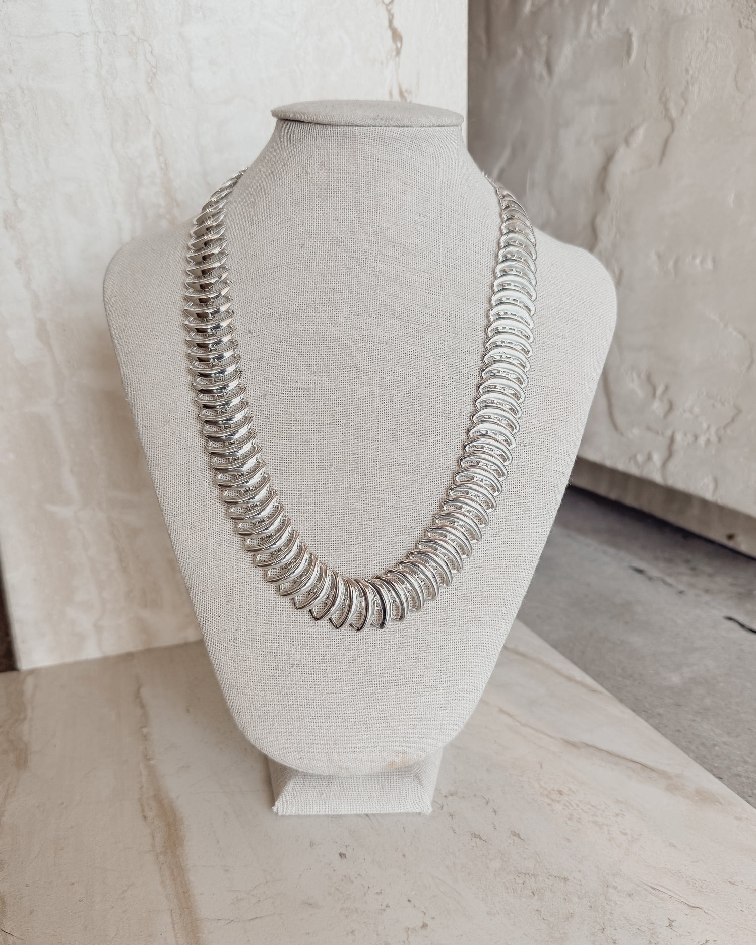 Vintage silver plate chain