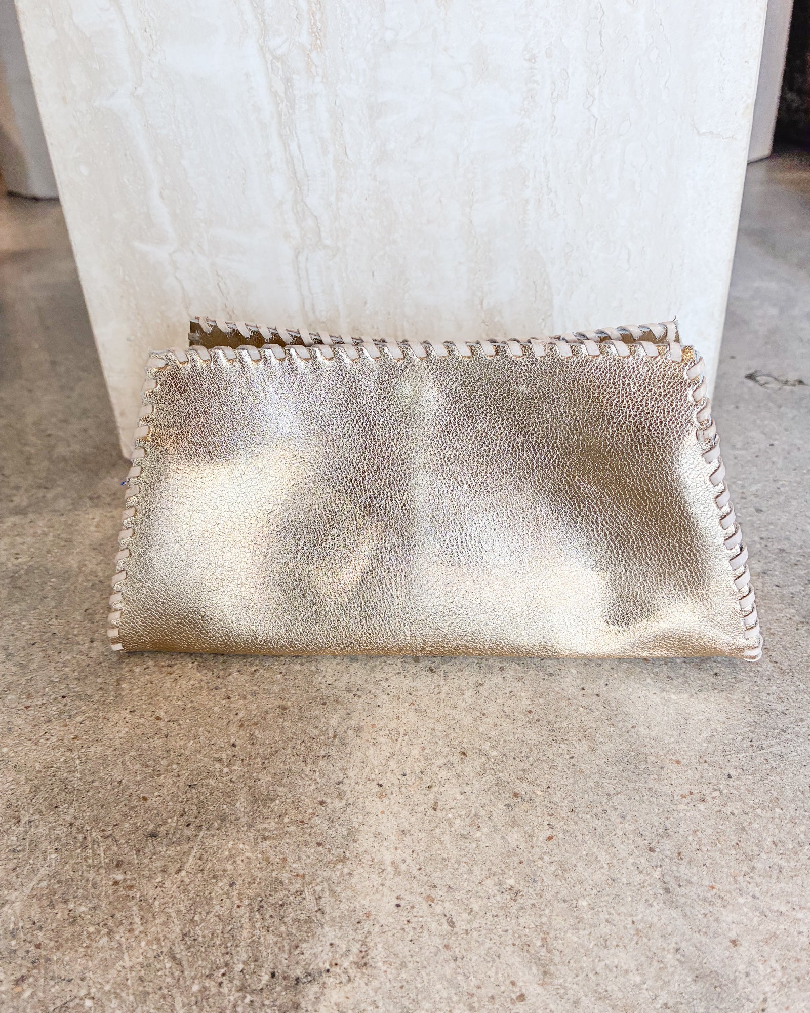 Nina Eyeglass Case - Metallic Leather