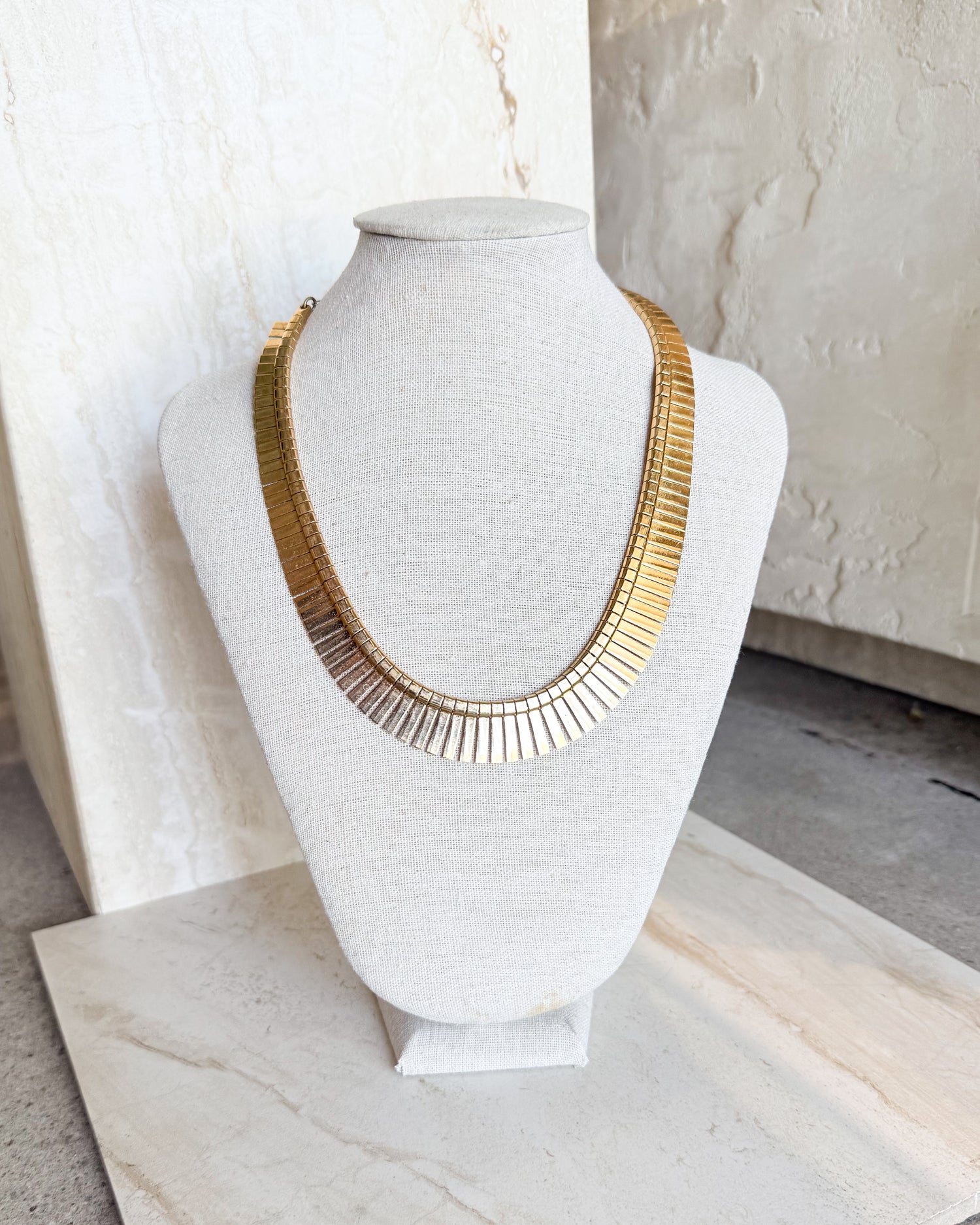 Vintage Cleopatra Gold Toned Necklace