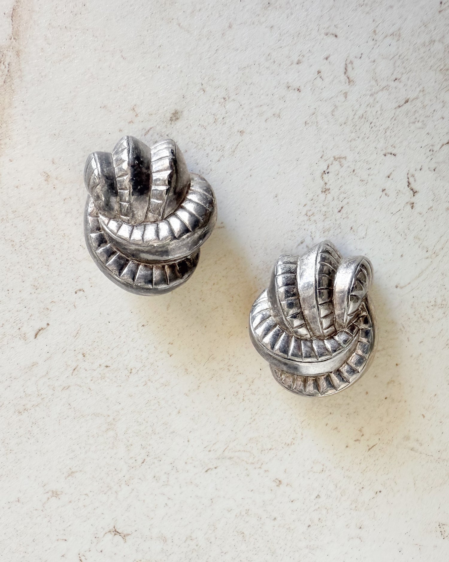 Vintage Deco GIVENCHY Sterling Silver Earrings