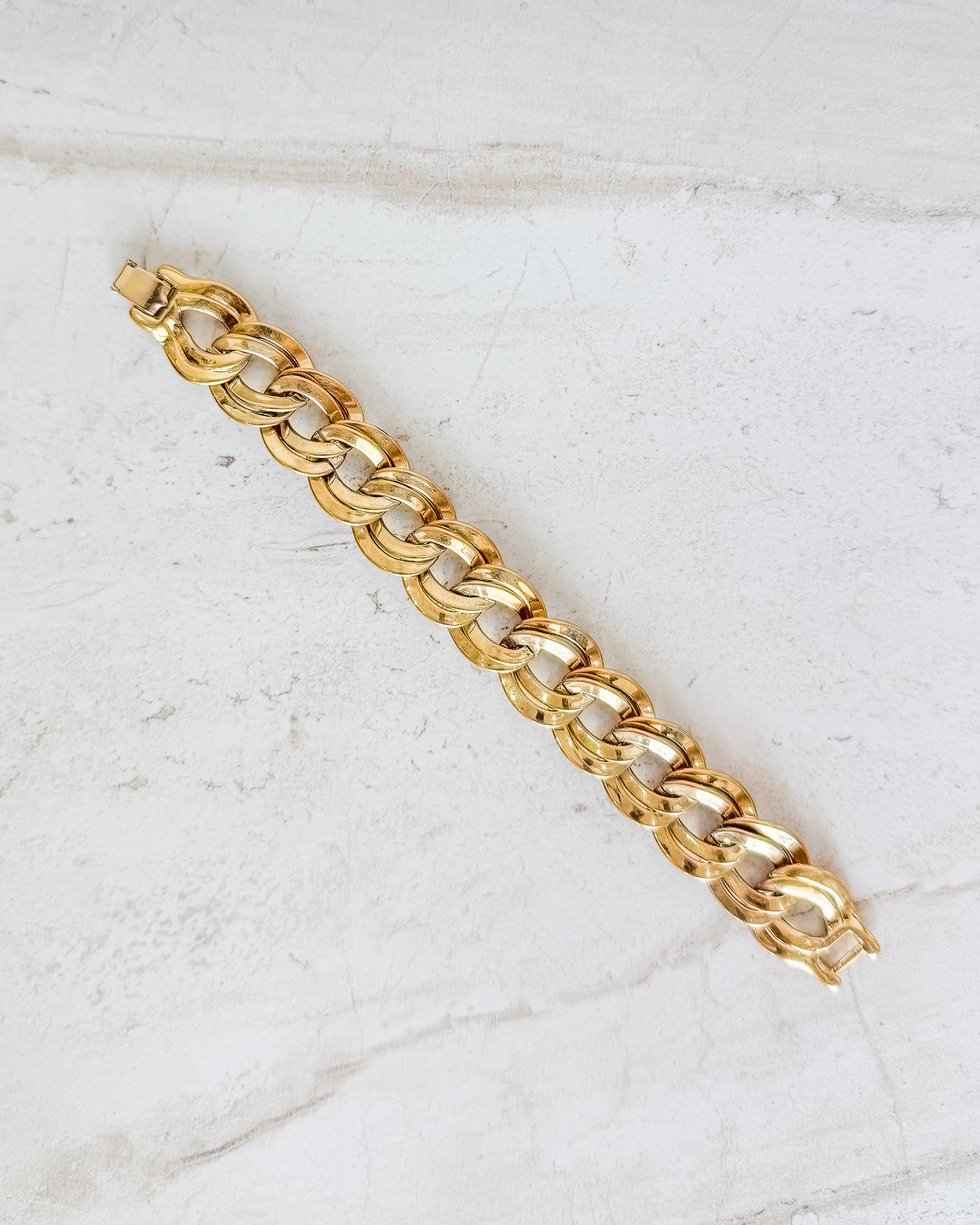 Vintage Gold Tone Link Bracelet