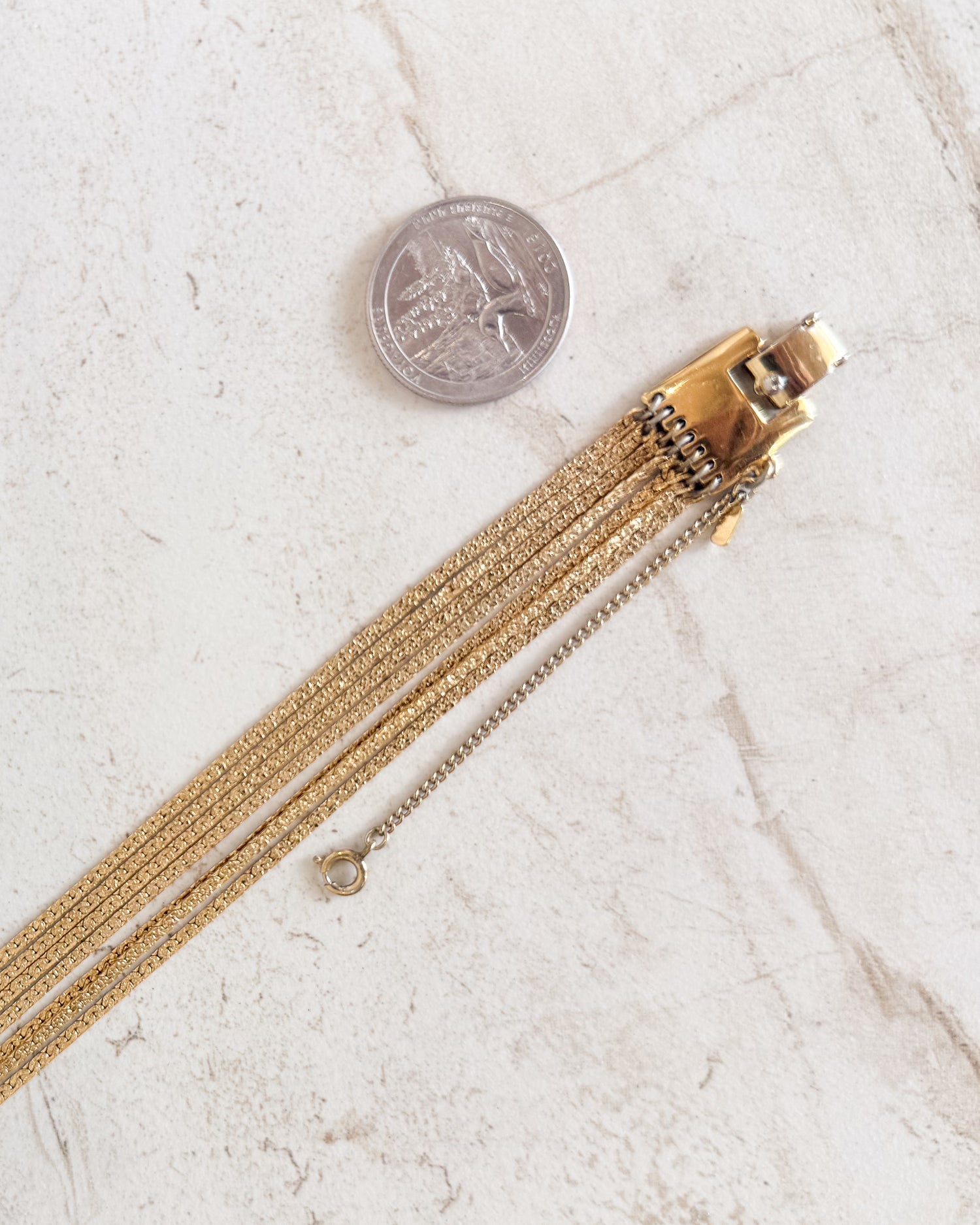 Vintage Multi Strand Chain Bracelet