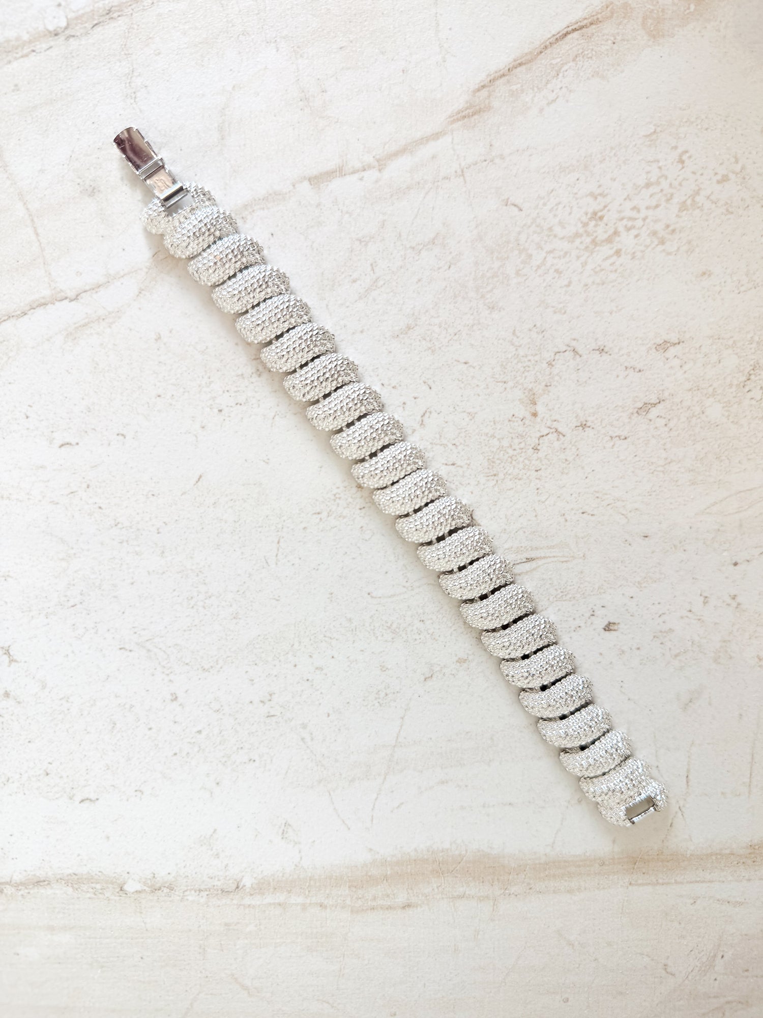 Vintage Macaroni Link Tennis Bracelet