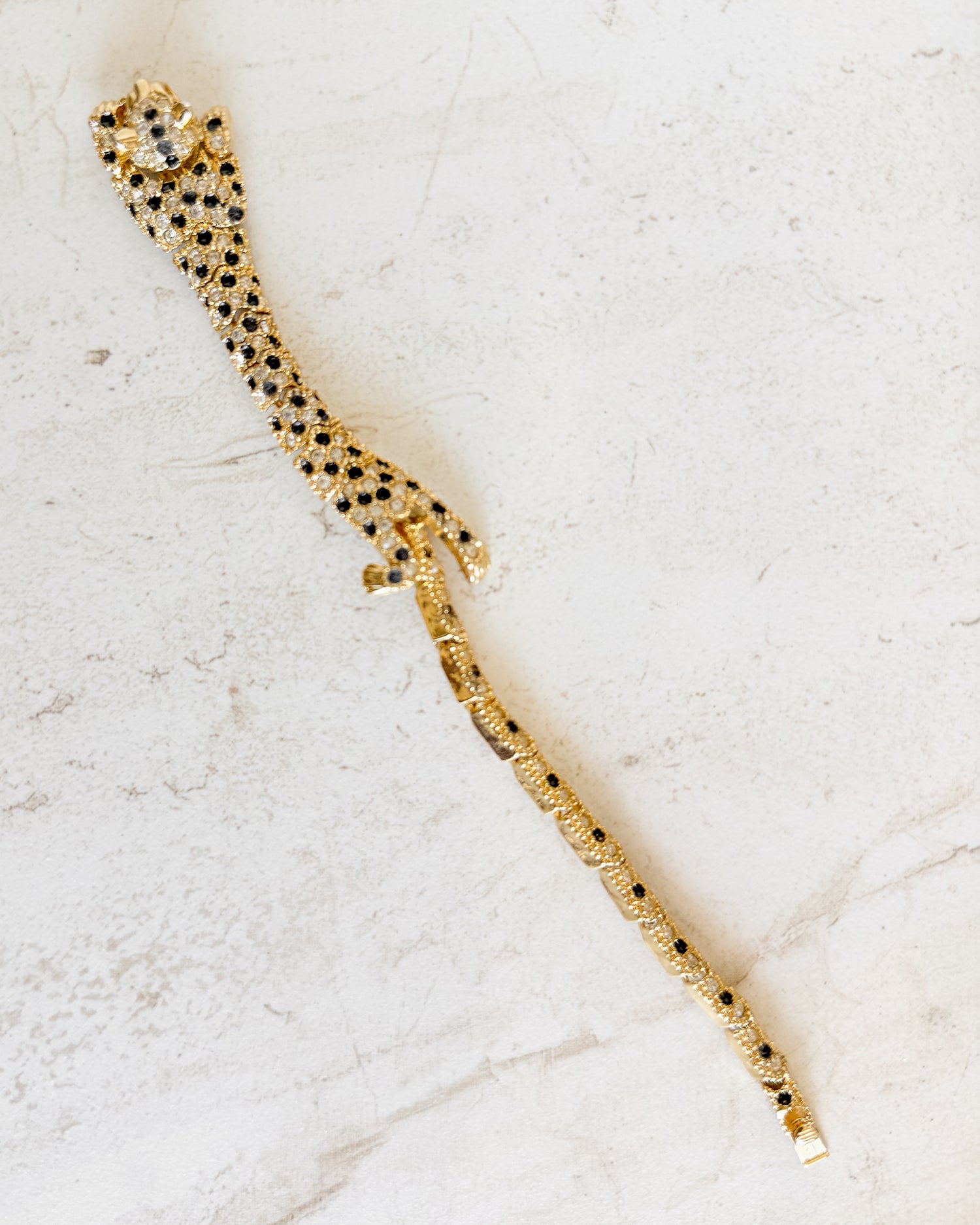 Vintage Jaguar Gemstone Bracelet