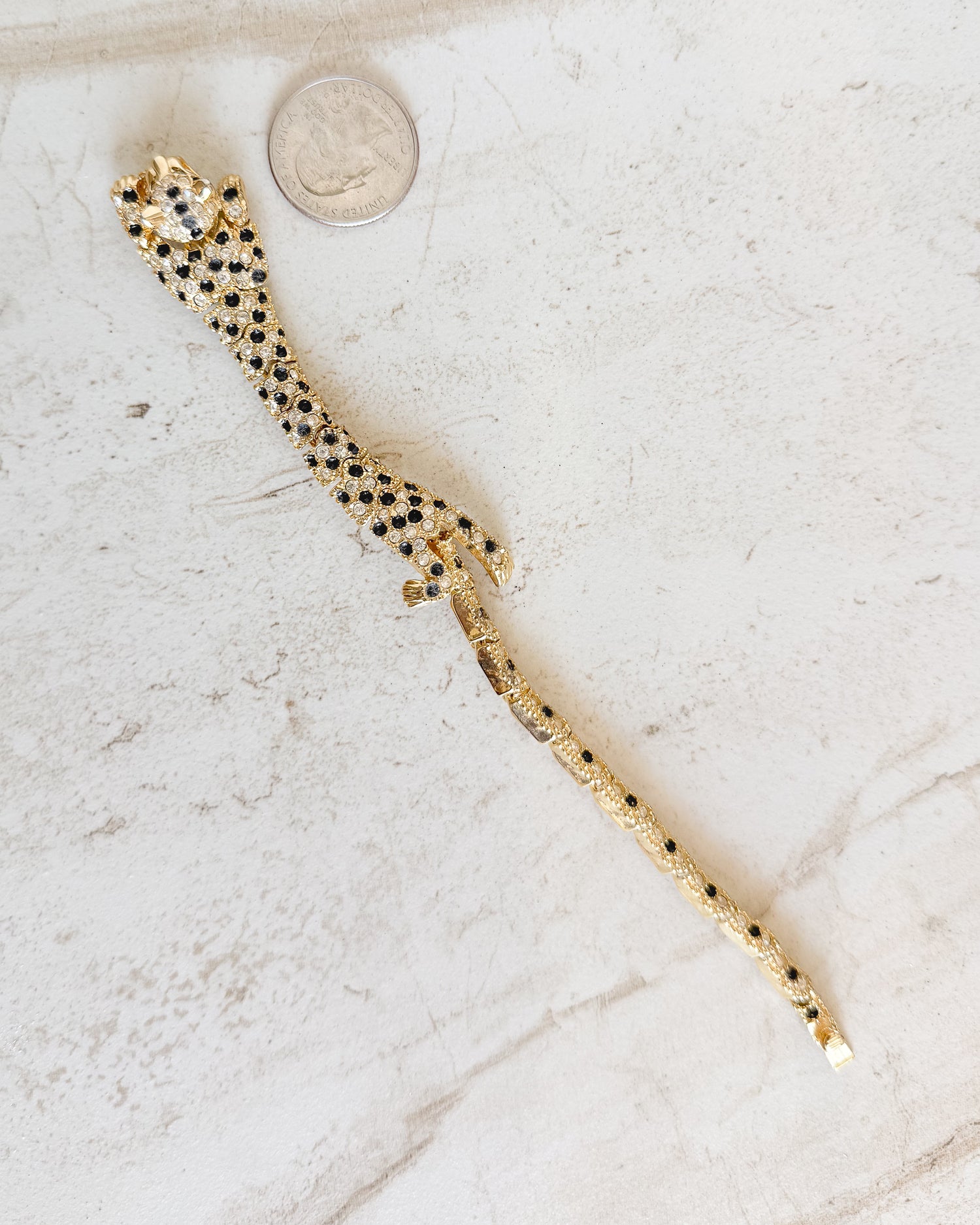 Vintage Jaguar Gemstone Bracelet